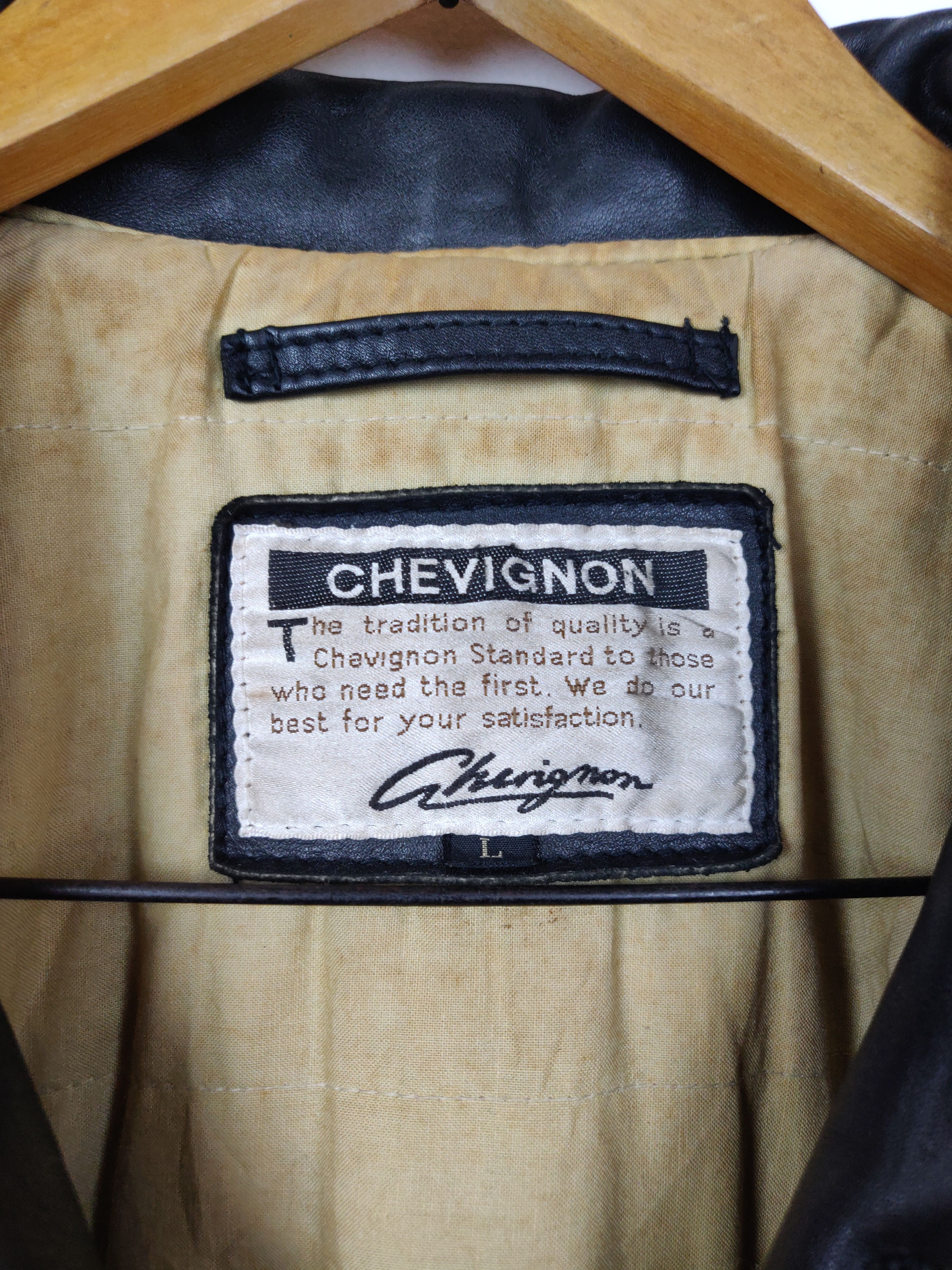 Chevignon Vintage Chevignon Double Rider Genuine Leather Jacket Size US L / EU 52-54 / 3 - 9 Thumbnail