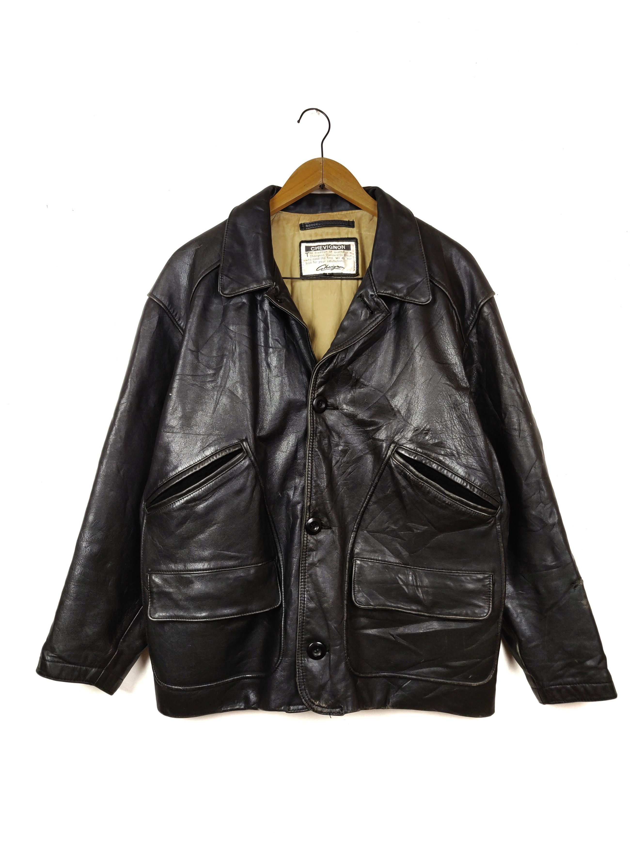 Chevignon Vintage Chevignon Double Rider Genuine Leather Jacket Size US L / EU 52-54 / 3 - 2 Thumbnail