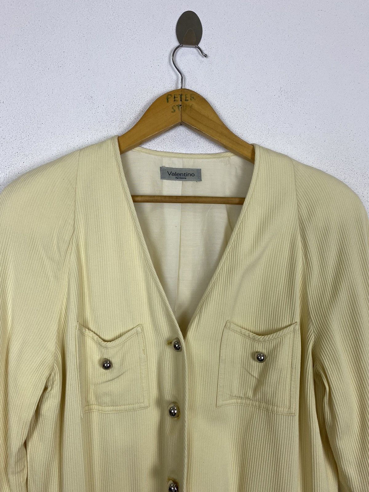 Designer × Valentino Valentino Corduroy Jacket -Gk154 Size US S / EU 44-46 / 1 - 3 Thumbnail