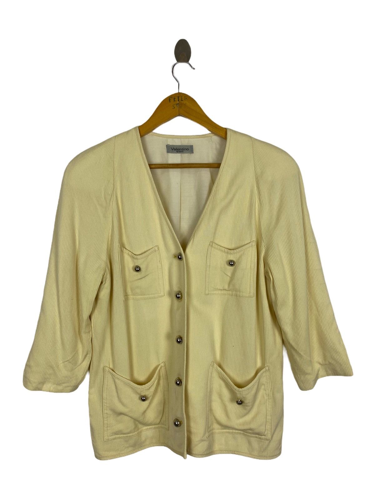 Designer × Valentino Valentino Corduroy Jacket -Gk154 Size US S / EU 44-46 / 1 - 1 Thumbnail