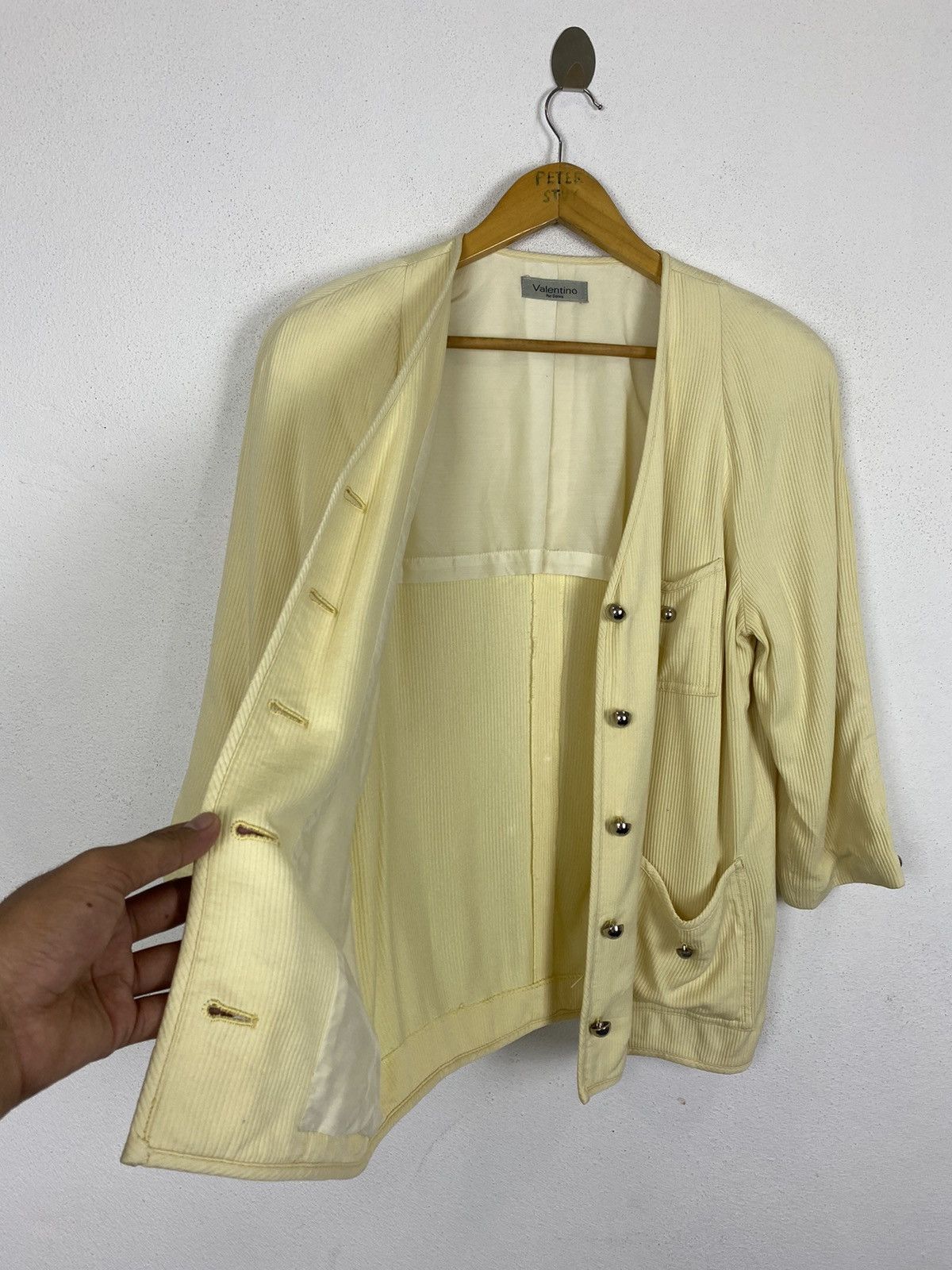 Designer × Valentino Valentino Corduroy Jacket -Gk154 Size US S / EU 44-46 / 1 - 5 Thumbnail