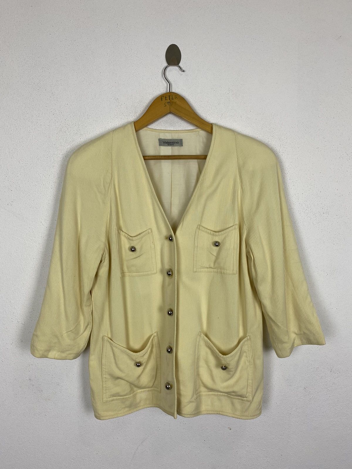 Designer × Valentino Valentino Corduroy Jacket -Gk154 Size US S / EU 44-46 / 1 - 2 Thumbnail