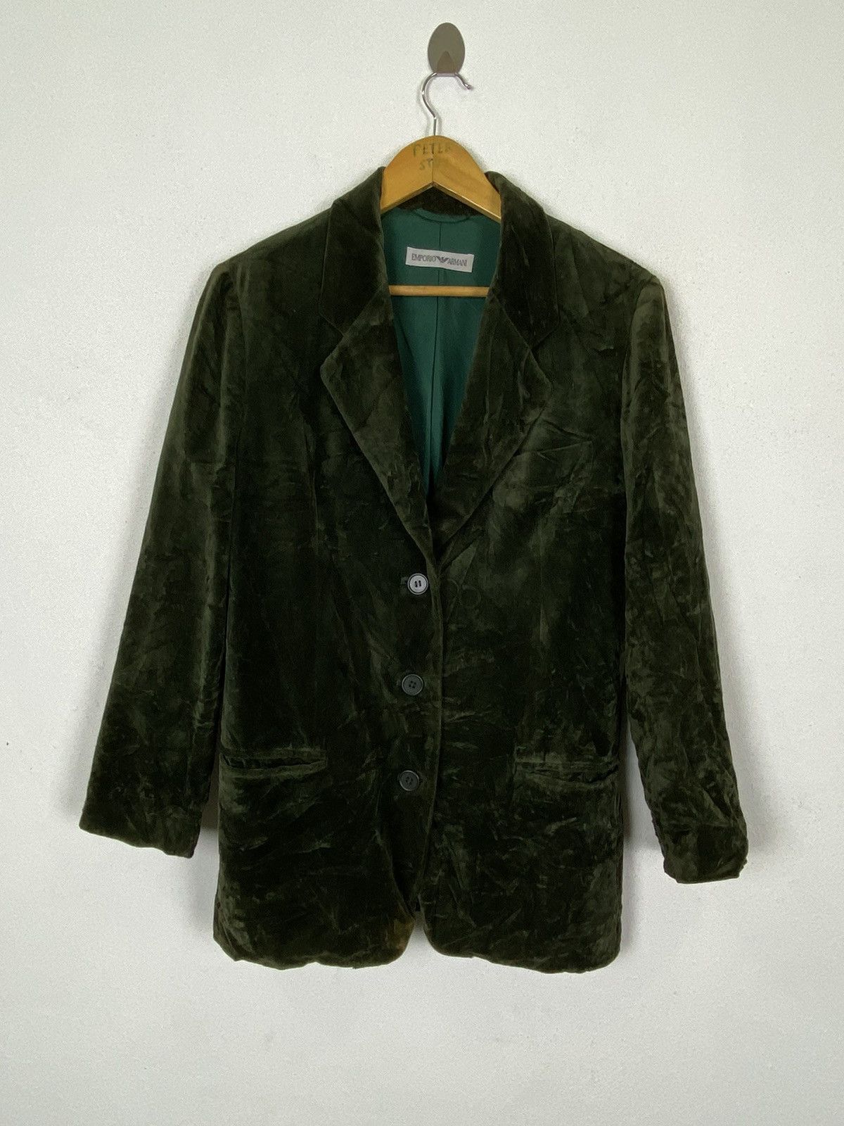 Designer × Emporio Armani EMPORIO ARMANI VELVET JACKET Size US S / EU 44-46 / 1 - 2 Thumbnail