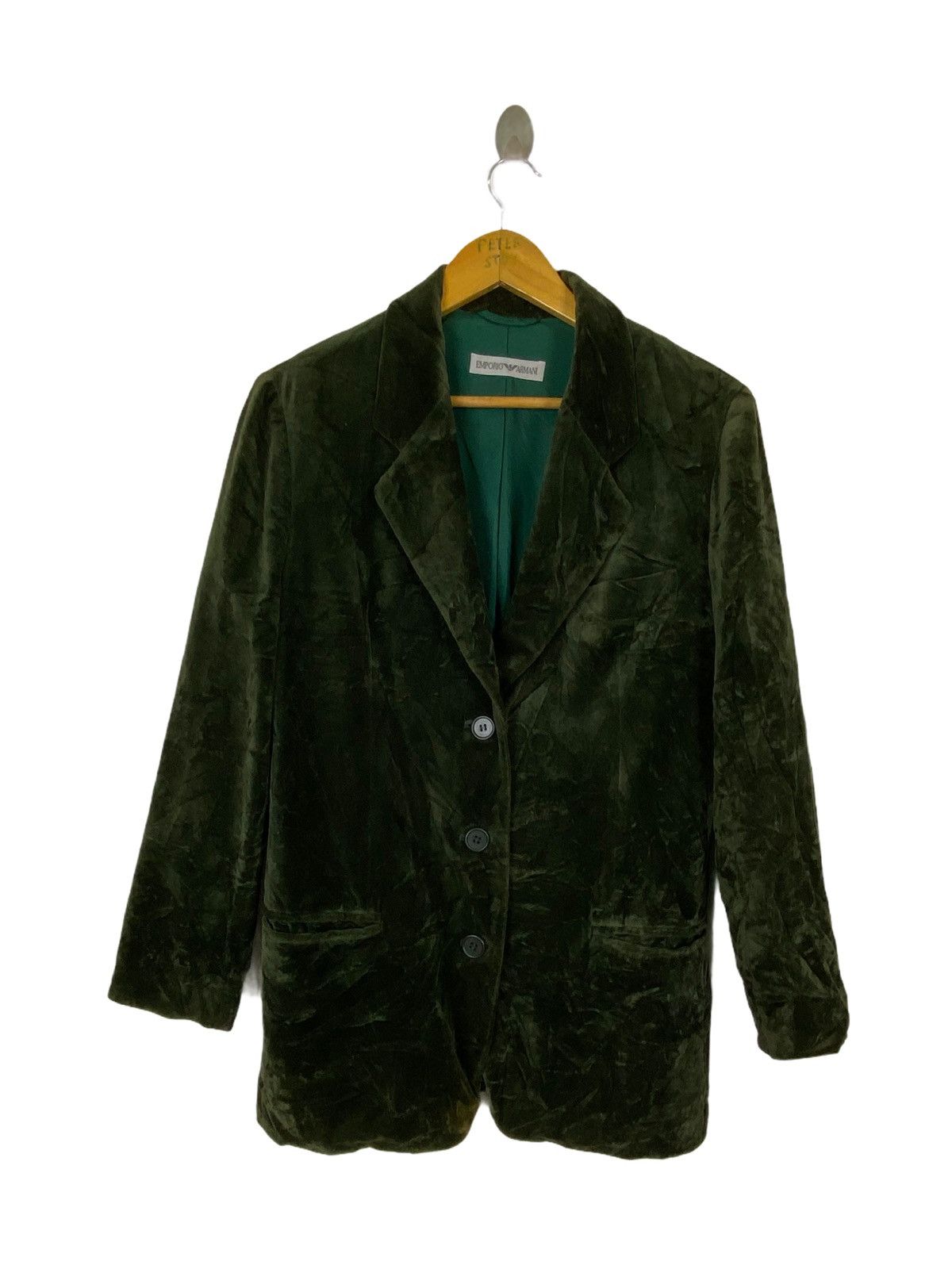 Designer × Emporio Armani EMPORIO ARMANI VELVET JACKET Size US S / EU 44-46 / 1 - 1 Thumbnail