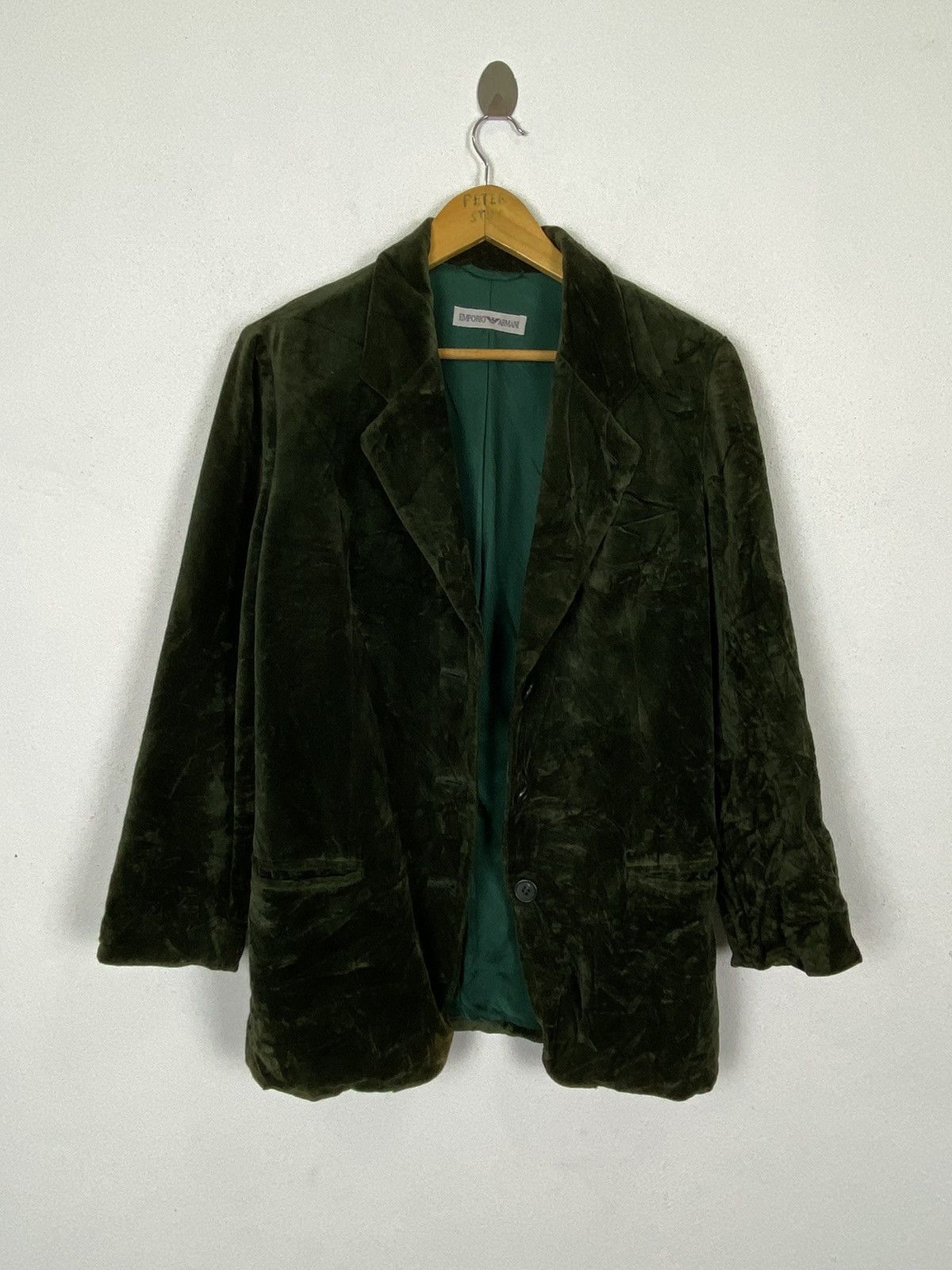 Designer × Emporio Armani EMPORIO ARMANI VELVET JACKET Size US S / EU 44-46 / 1 - 3 Thumbnail