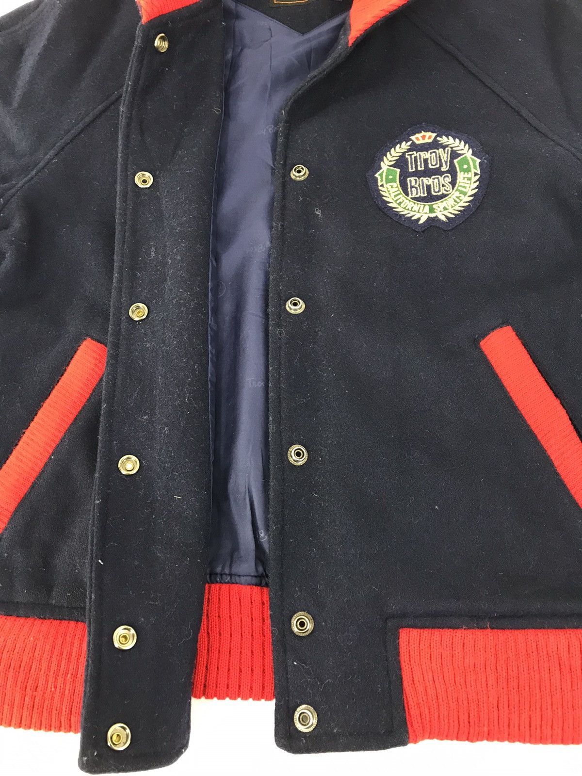 Vintage Vintage Varsity Jacket Troys Bros California Sport Life Size US S / EU 44-46 / 1 - 3 Thumbnail