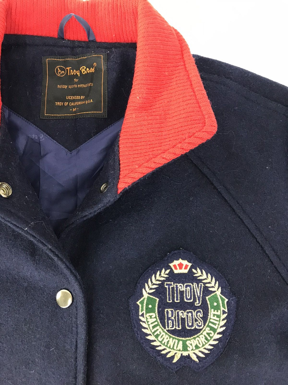 Vintage Vintage Varsity Jacket Troys Bros California Sport Life Size US S / EU 44-46 / 1 - 2 Thumbnail