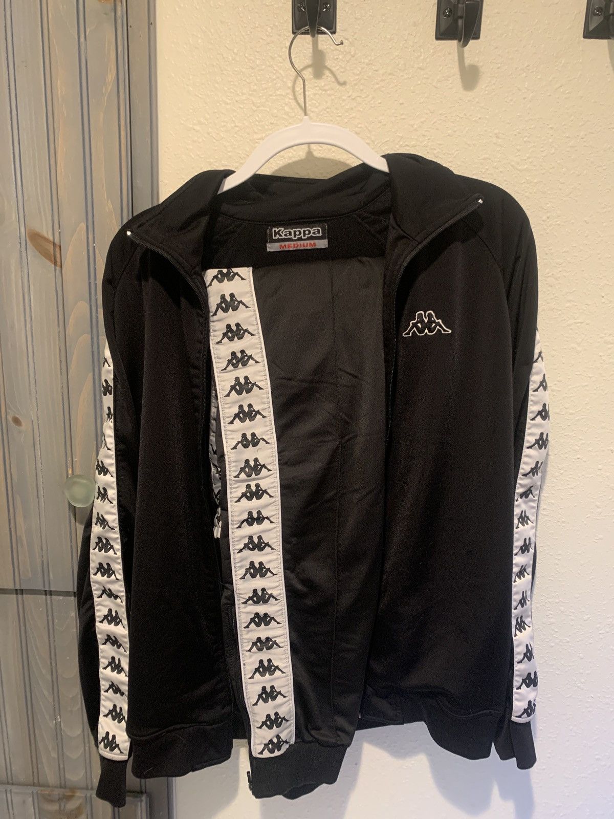 Kappa track suit black offers size M jacket and pants together