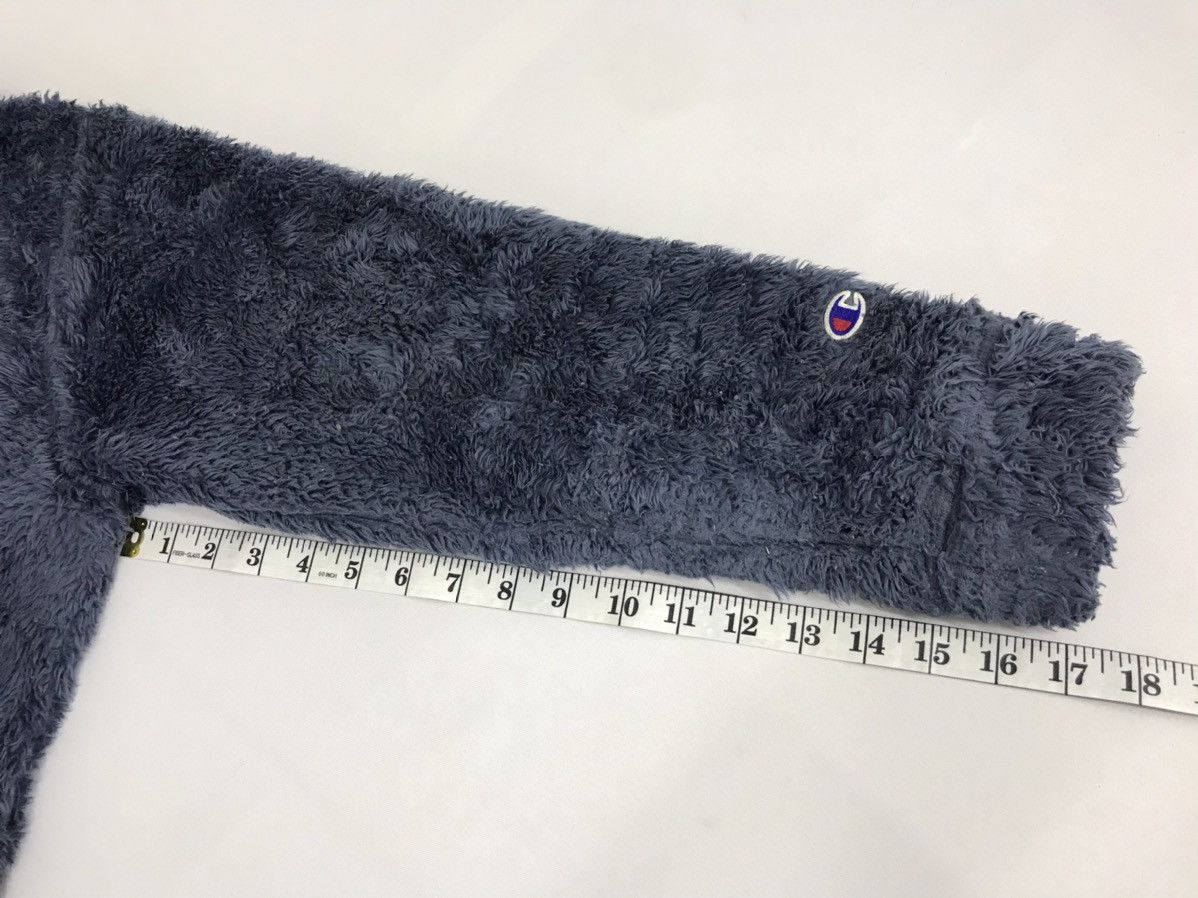 Japanese Brand × Vintage Champion Fluffy Fleece Sweatshirt Hoodies Jacket Size M / US 6-8 / IT 42-44 - 11 Thumbnail
