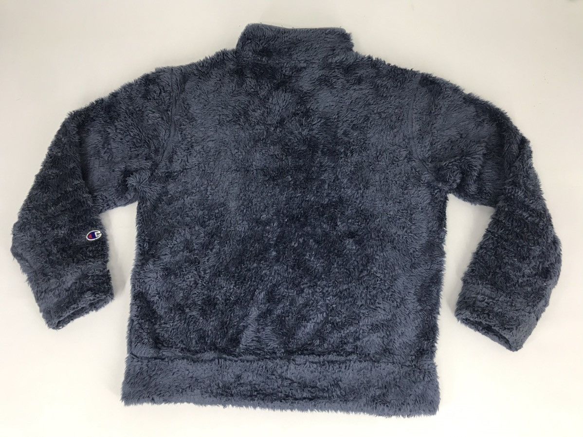 Japanese Brand × Vintage Champion Fluffy Fleece Sweatshirt Hoodies Jacket Size M / US 6-8 / IT 42-44 - 2 Thumbnail