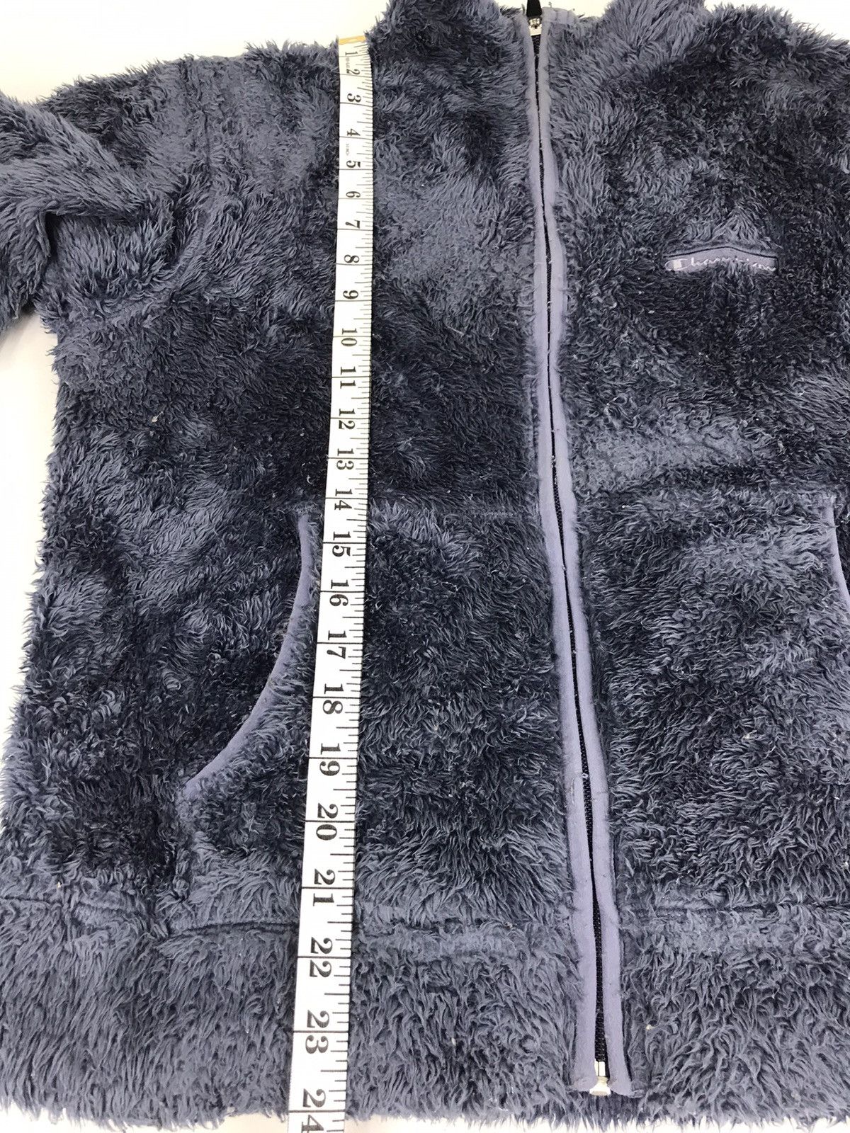 Japanese Brand × Vintage Champion Fluffy Fleece Sweatshirt Hoodies Jacket Size M / US 6-8 / IT 42-44 - 10 Thumbnail