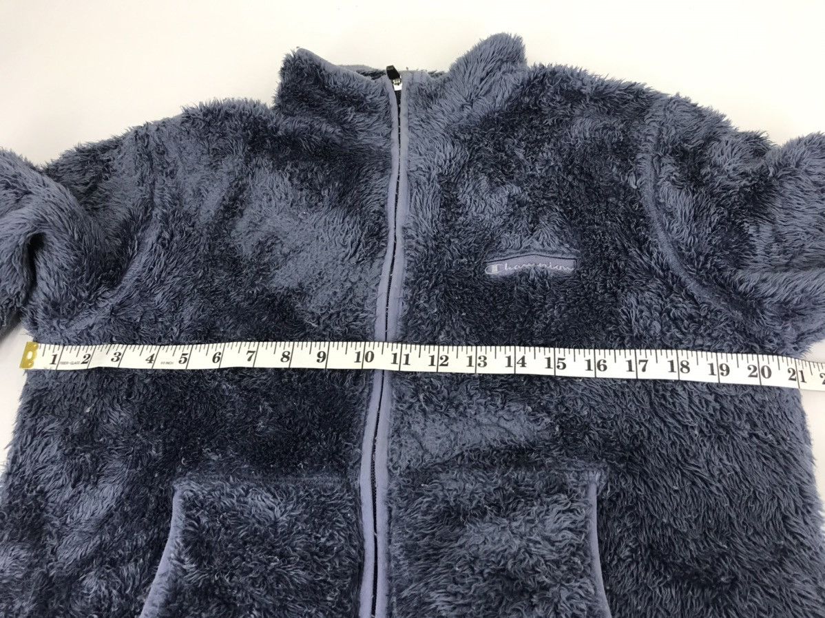 Japanese Brand × Vintage Champion Fluffy Fleece Sweatshirt Hoodies Jacket Size M / US 6-8 / IT 42-44 - 9 Thumbnail