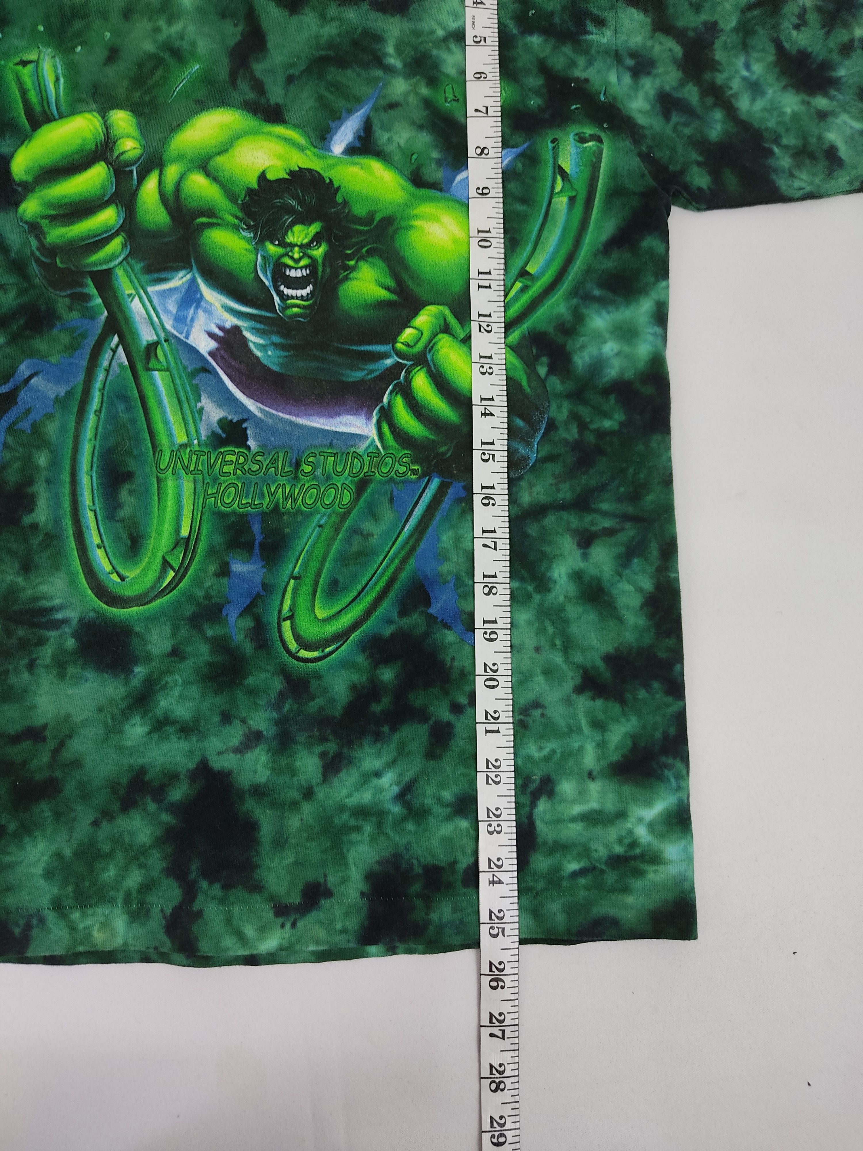 Marvel Comics Mega Rare Vintage 90s HULK Marvel Movie Cartoon Tie Dye Size US S / EU 44-46 / 1 - 8 Thumbnail