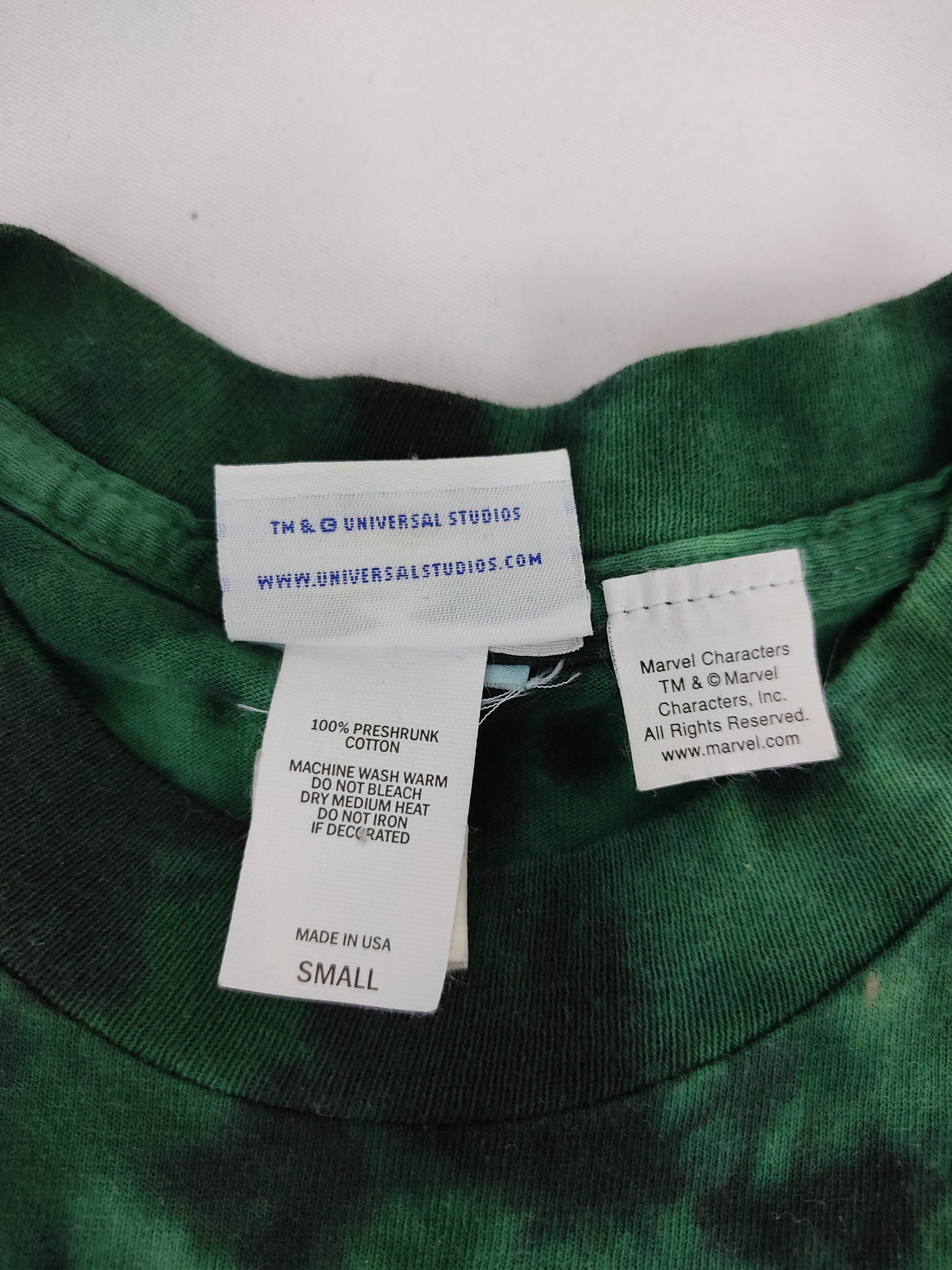 Marvel Comics Mega Rare Vintage 90s HULK Marvel Movie Cartoon Tie Dye Size US S / EU 44-46 / 1 - 5 Thumbnail