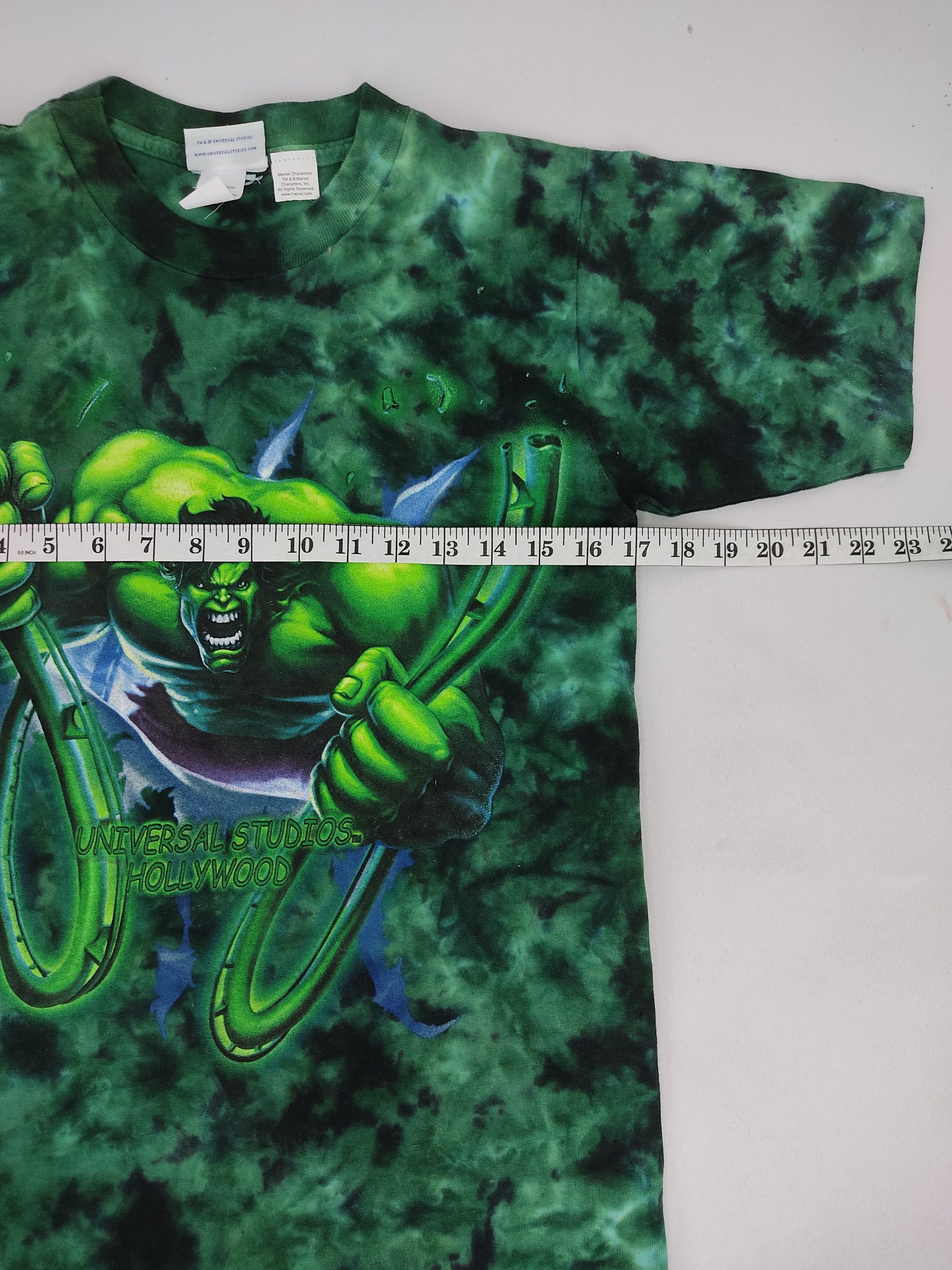 Marvel Comics Mega Rare Vintage 90s HULK Marvel Movie Cartoon Tie Dye Size US S / EU 44-46 / 1 - 7 Thumbnail