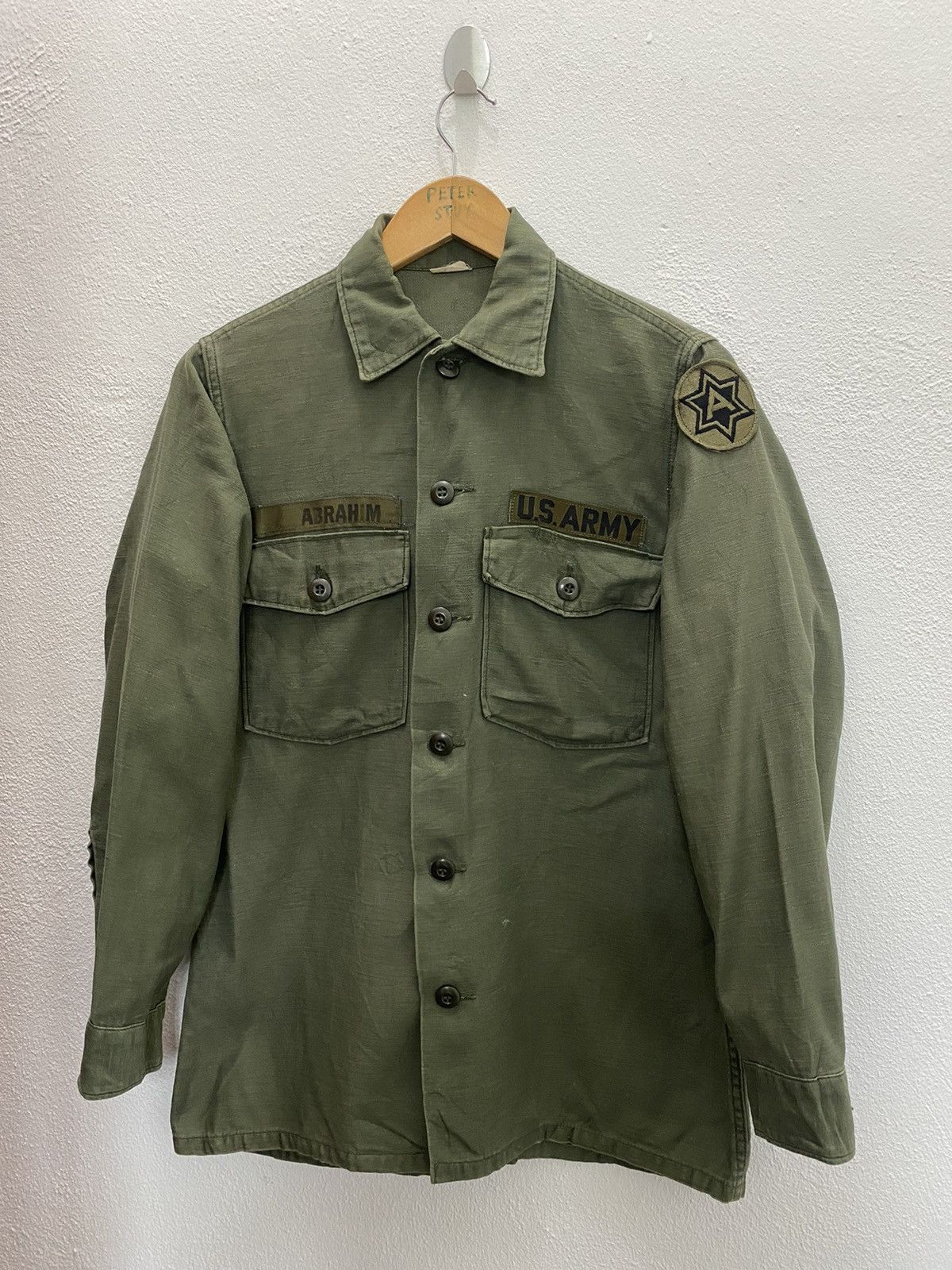 Vintage VINTAGE US ARMY BUTTON SHIRT Size US S / EU 44-46 / 1 - 2 Thumbnail