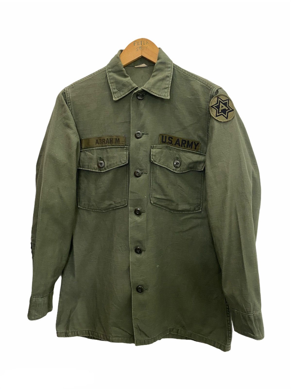 Vintage VINTAGE US ARMY BUTTON SHIRT Size US S / EU 44-46 / 1 - 1 Thumbnail