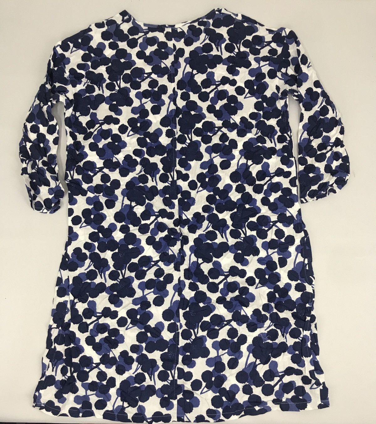 Japanese Brand Natural Laundry Long Tee Floral Polka dot Blouse Size L / US 10 / IT 46 - 2 Thumbnail