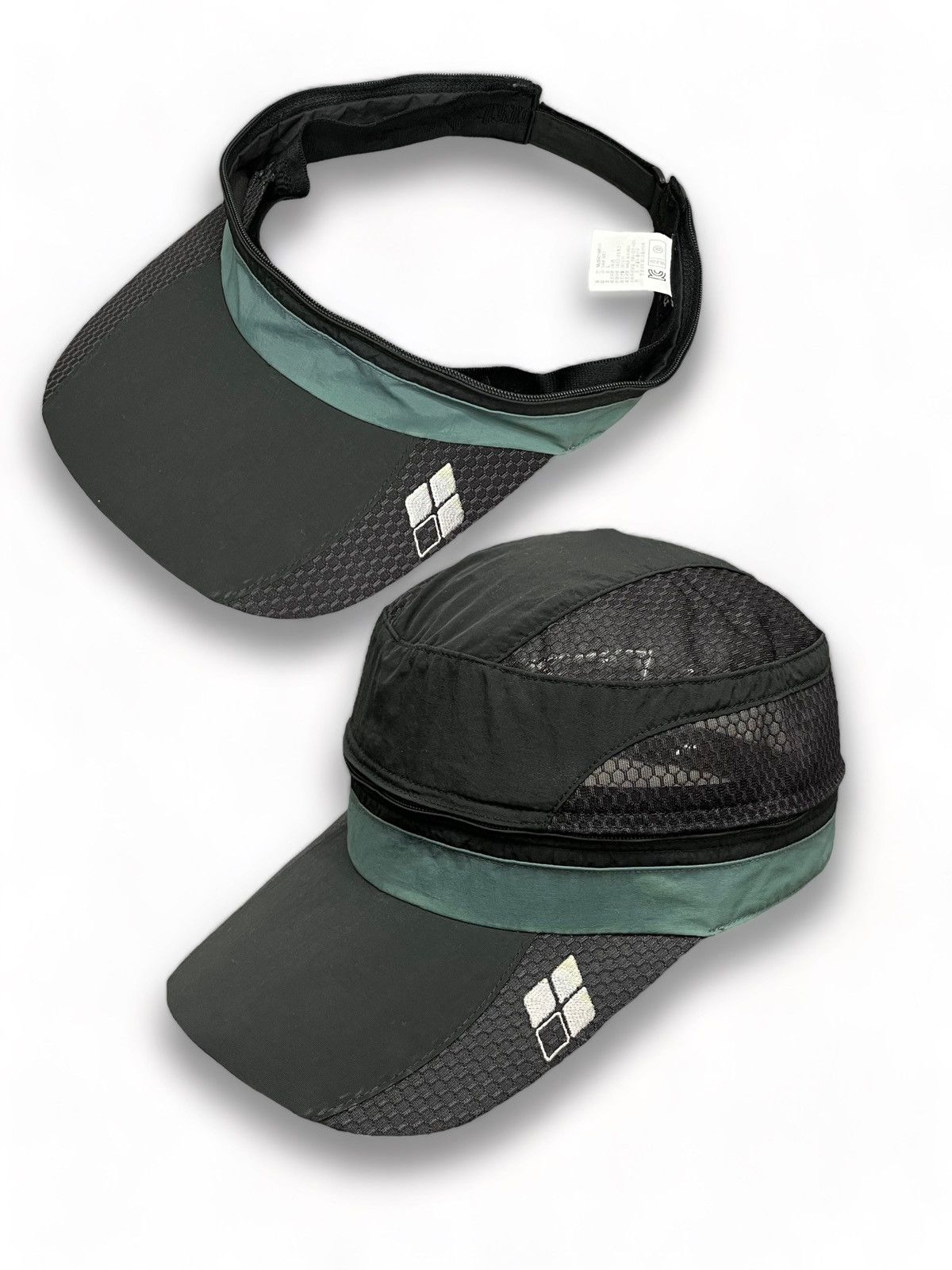 image of Sickvintage Montbell Mesh Fiber Nylon 2-Way Hat in Dark Grey, Men's