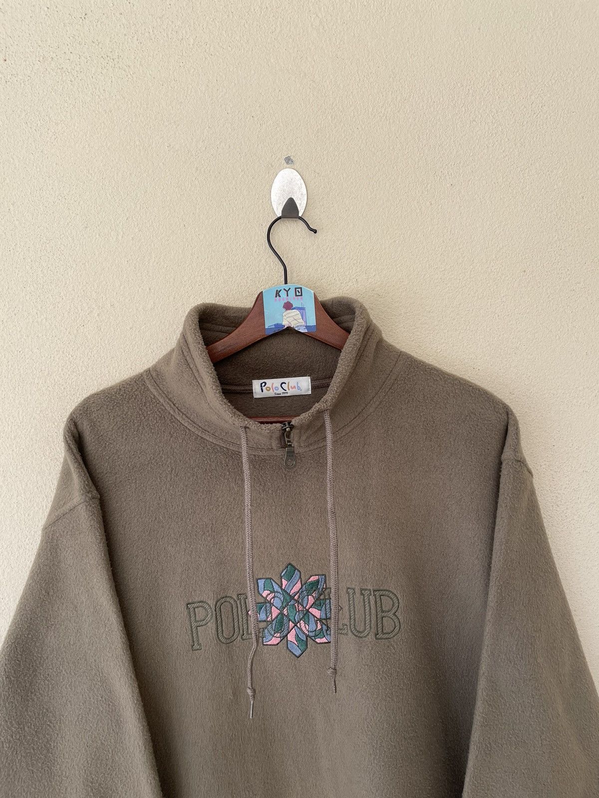 Japanese Brand × Vintage EMBROIDERED POLO CLUB TURTLENECK SWEATSHIRT Size US L / EU 52-54 / 3 - 3 Thumbnail