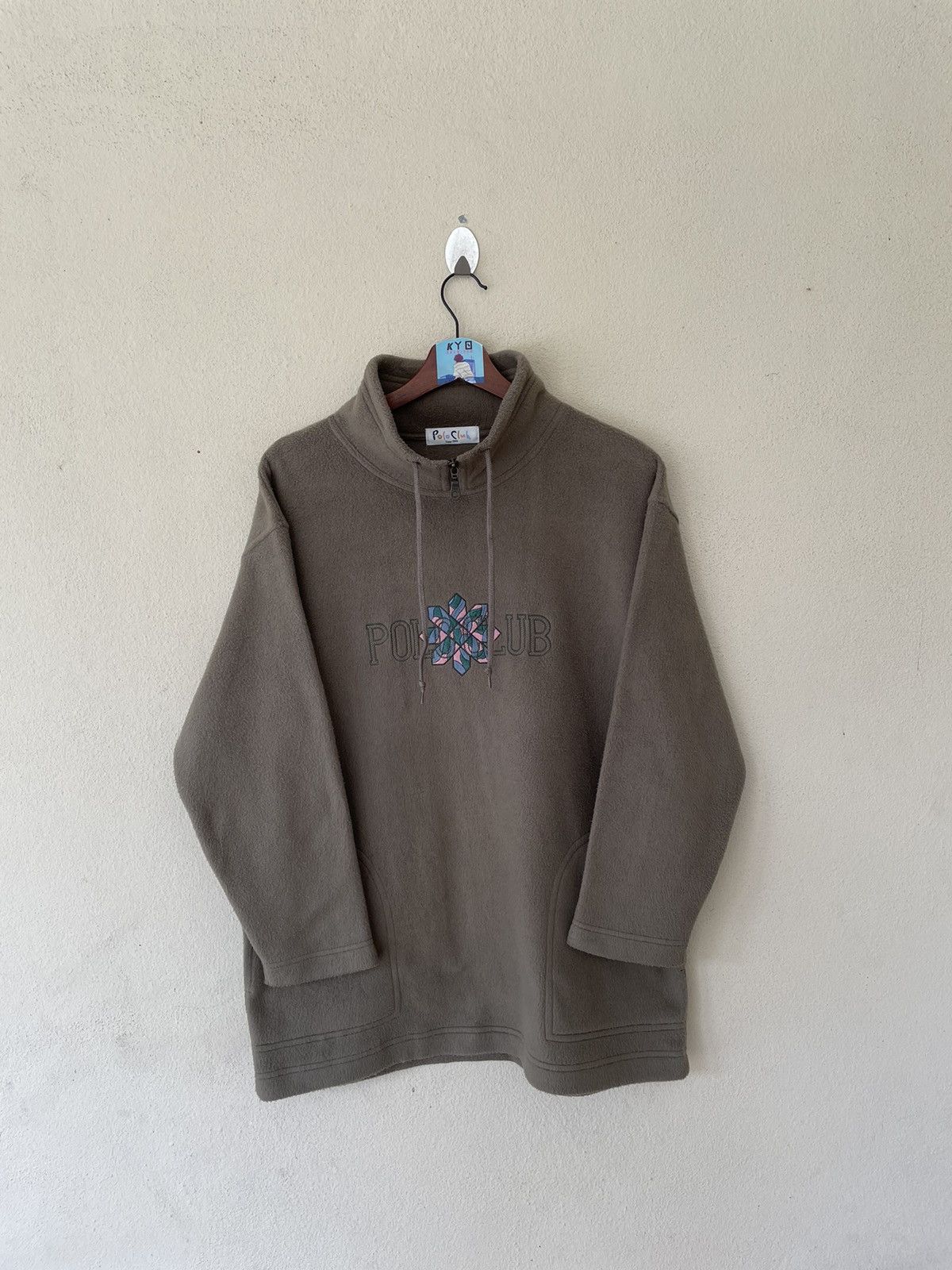 Japanese Brand × Vintage EMBROIDERED POLO CLUB TURTLENECK SWEATSHIRT Size US L / EU 52-54 / 3 - 1 Thumbnail
