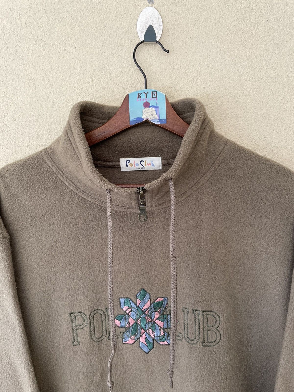 Japanese Brand × Vintage EMBROIDERED POLO CLUB TURTLENECK SWEATSHIRT Size US L / EU 52-54 / 3 - 4 Thumbnail