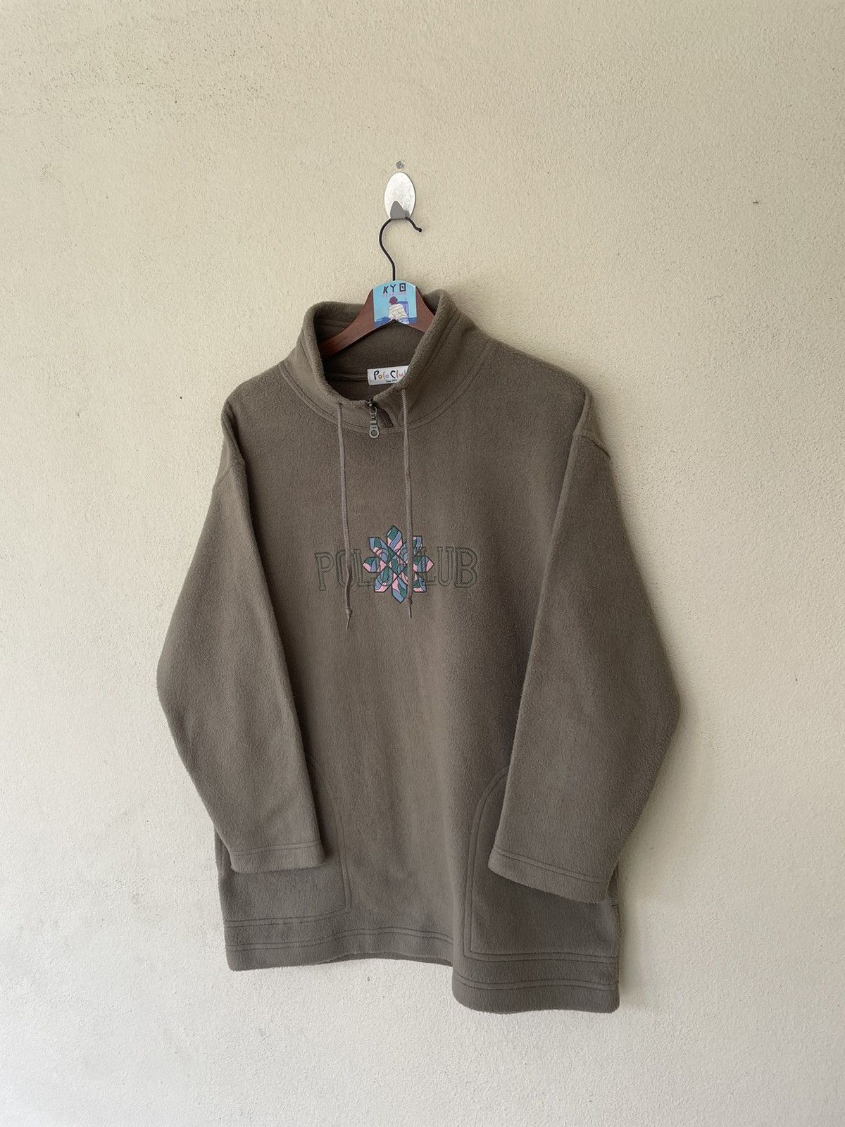 Japanese Brand × Vintage EMBROIDERED POLO CLUB TURTLENECK SWEATSHIRT Size US L / EU 52-54 / 3 - 2 Thumbnail