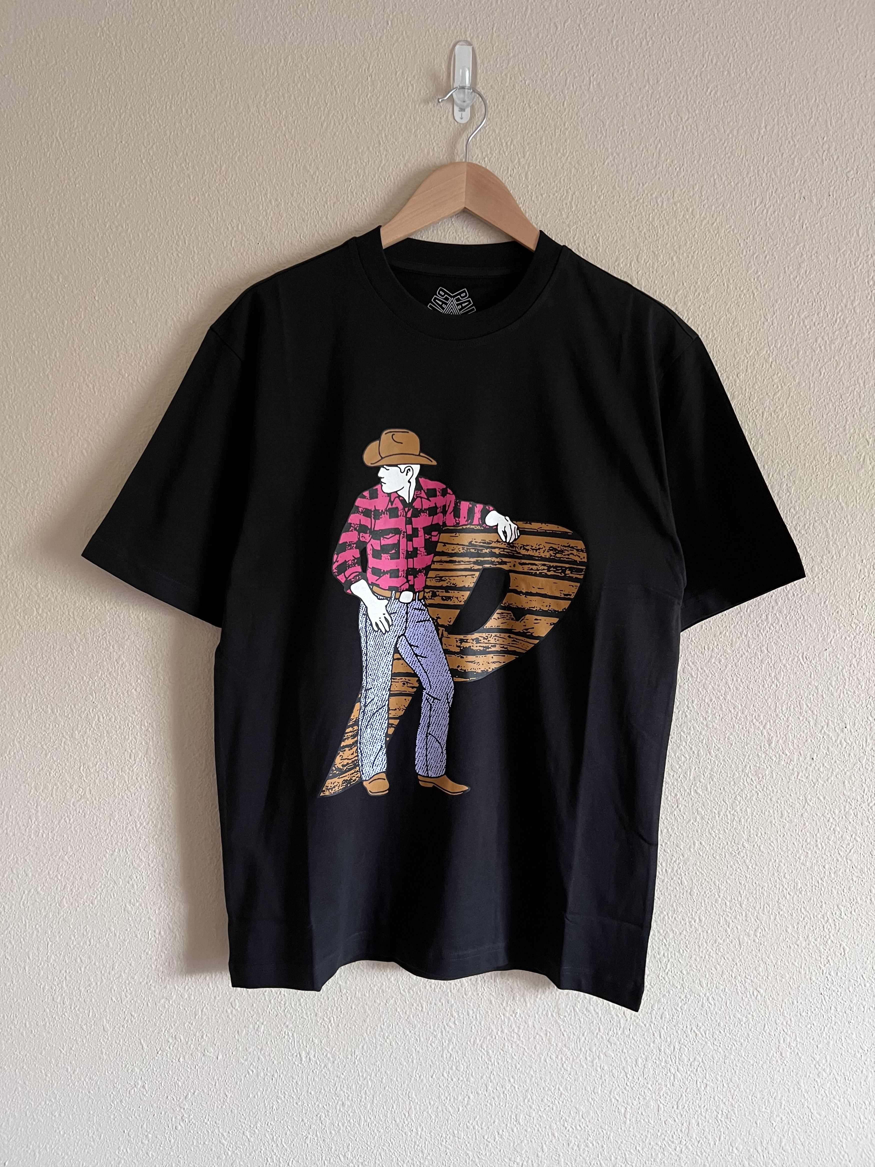 Palace Skateboards Saddle Up Tee in Black