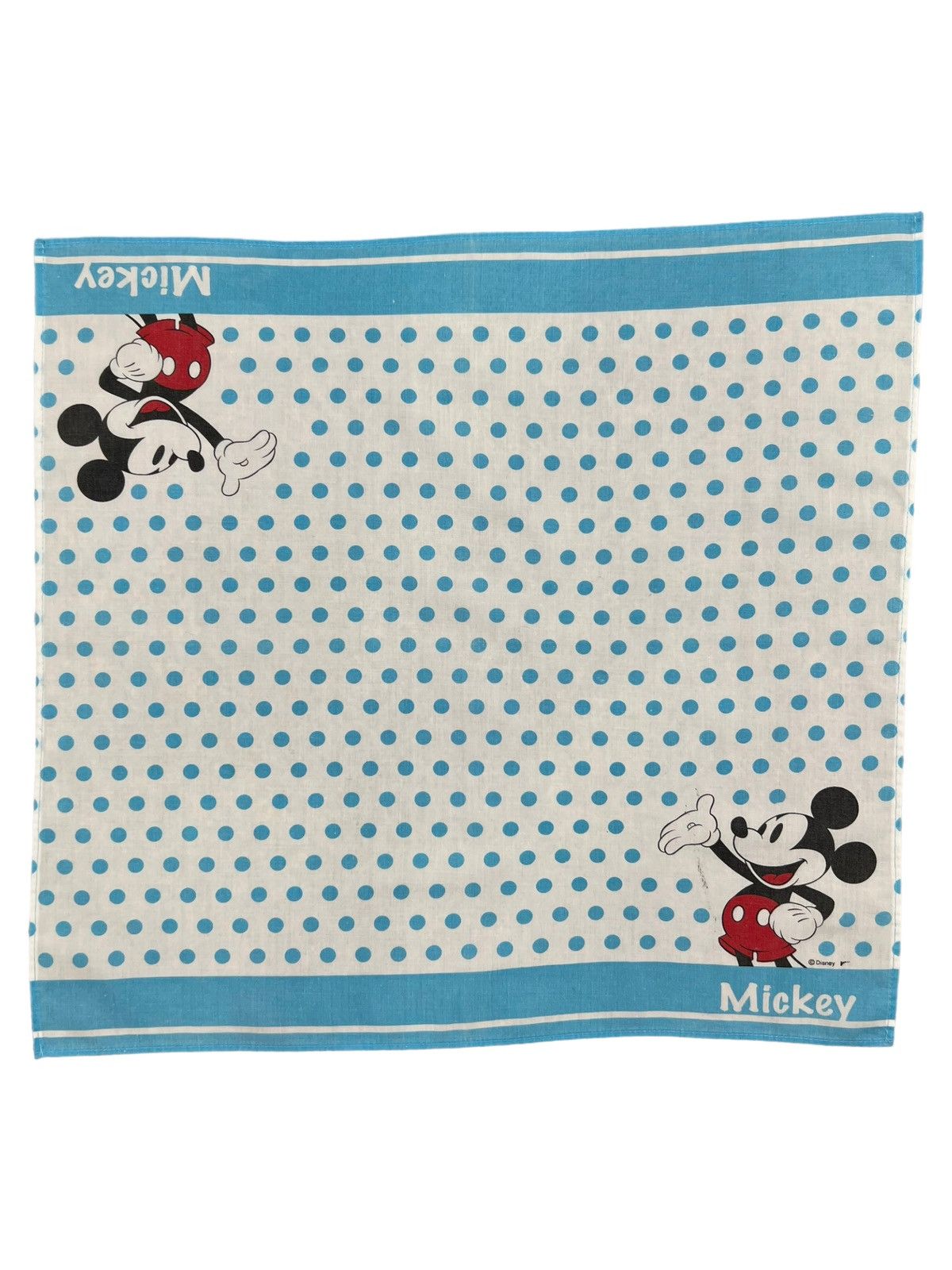 Disney Mickey Mouse Handkerchief Neckerchief Bandana Pocketsquare Size ONE SIZE - 1 Thumbnail