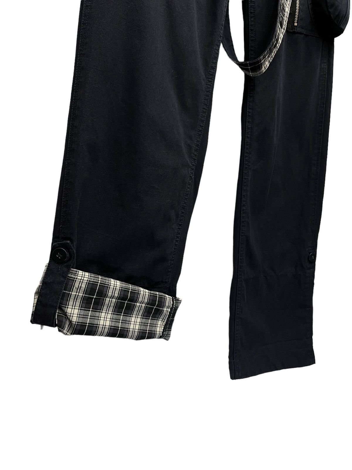 Japanese Brand 🔥VINTAGE GARAGE LABEL💥Punk Bondage Suspender Overall Cargo Size US 28 / EU 44 - 8 Thumbnail