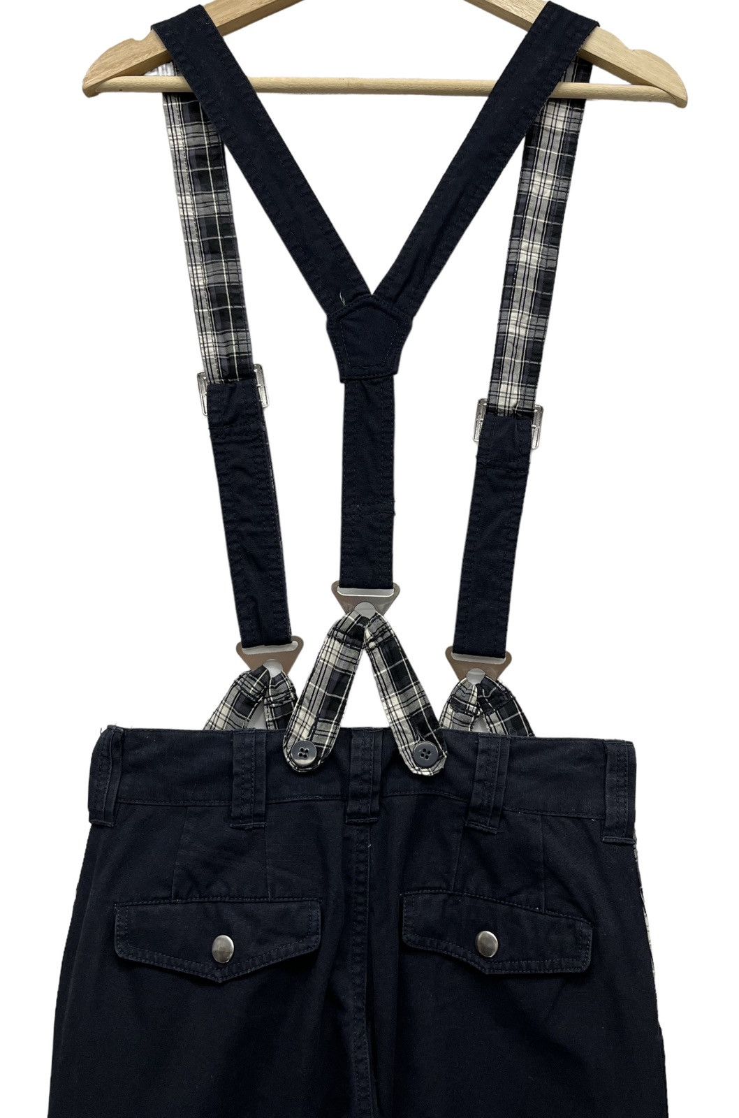 Japanese Brand 🔥VINTAGE GARAGE LABEL💥Punk Bondage Suspender Overall Cargo Size US 28 / EU 44 - 13 Thumbnail