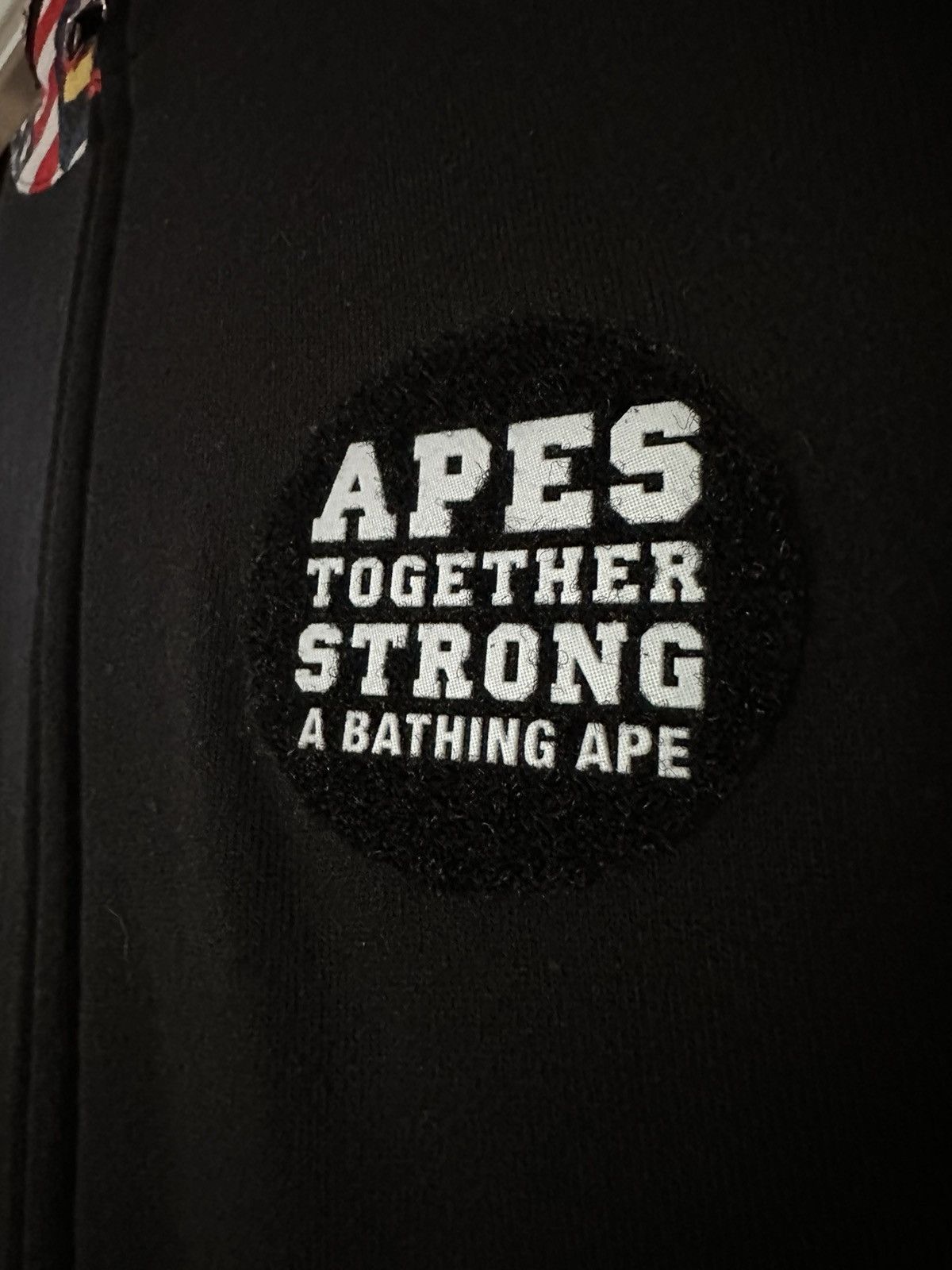 Bape Patched Shark Full Zip Hoodie Size US L / EU 52-54 / 3 - 19 Thumbnail