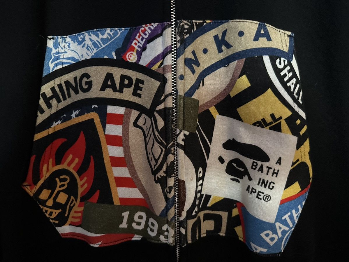 Bape Patched Shark Full Zip Hoodie Size US L / EU 52-54 / 3 - 18 Thumbnail