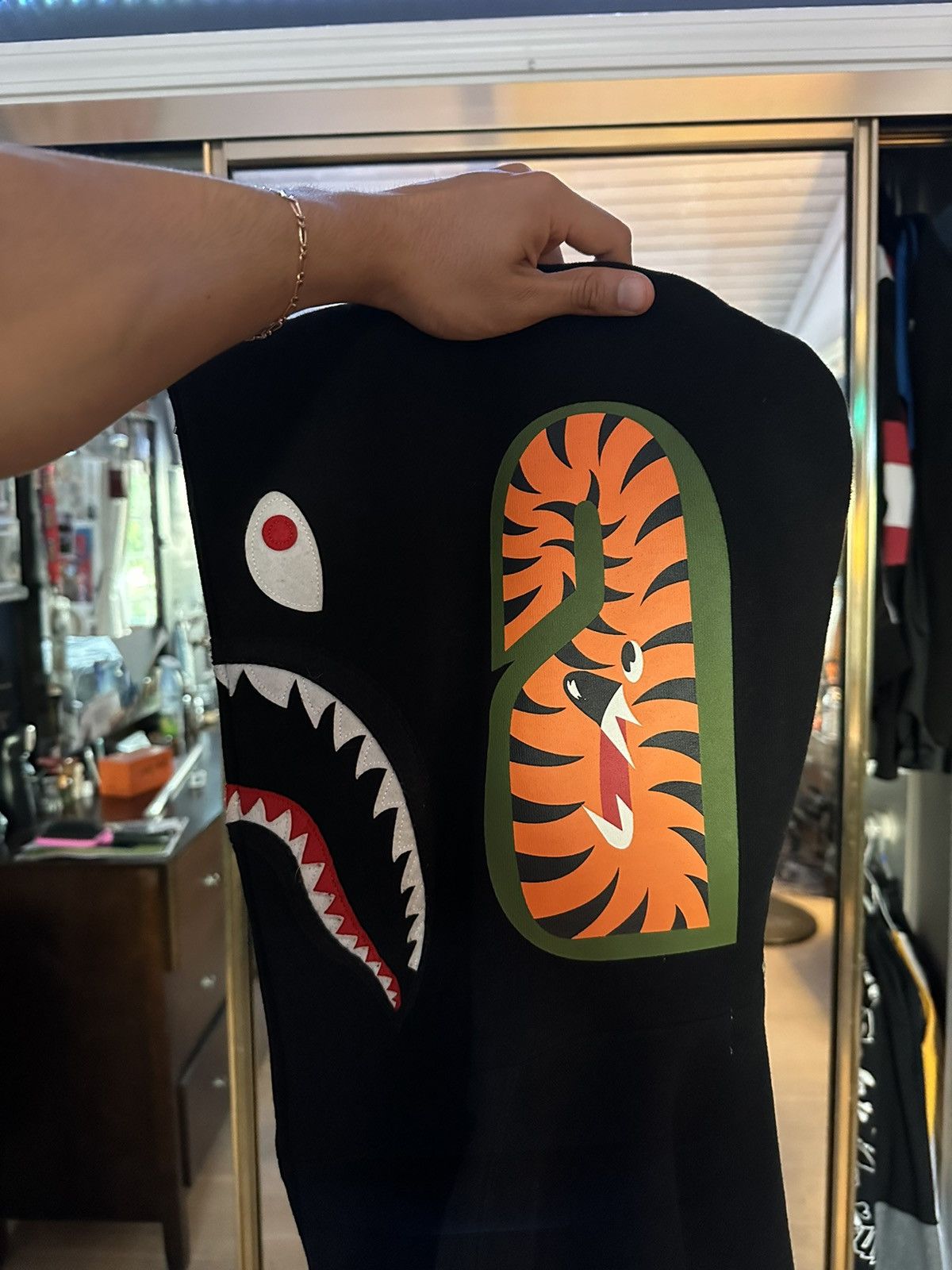 Bape Patched Shark Full Zip Hoodie Size US L / EU 52-54 / 3 - 11 Thumbnail