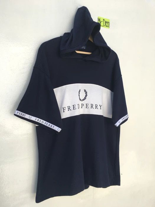 Fred Perry Short Sleeve Hoodie with Big Logo Fred Perry Size US M / EU 48-50 / 2 - 1 Thumbnail
