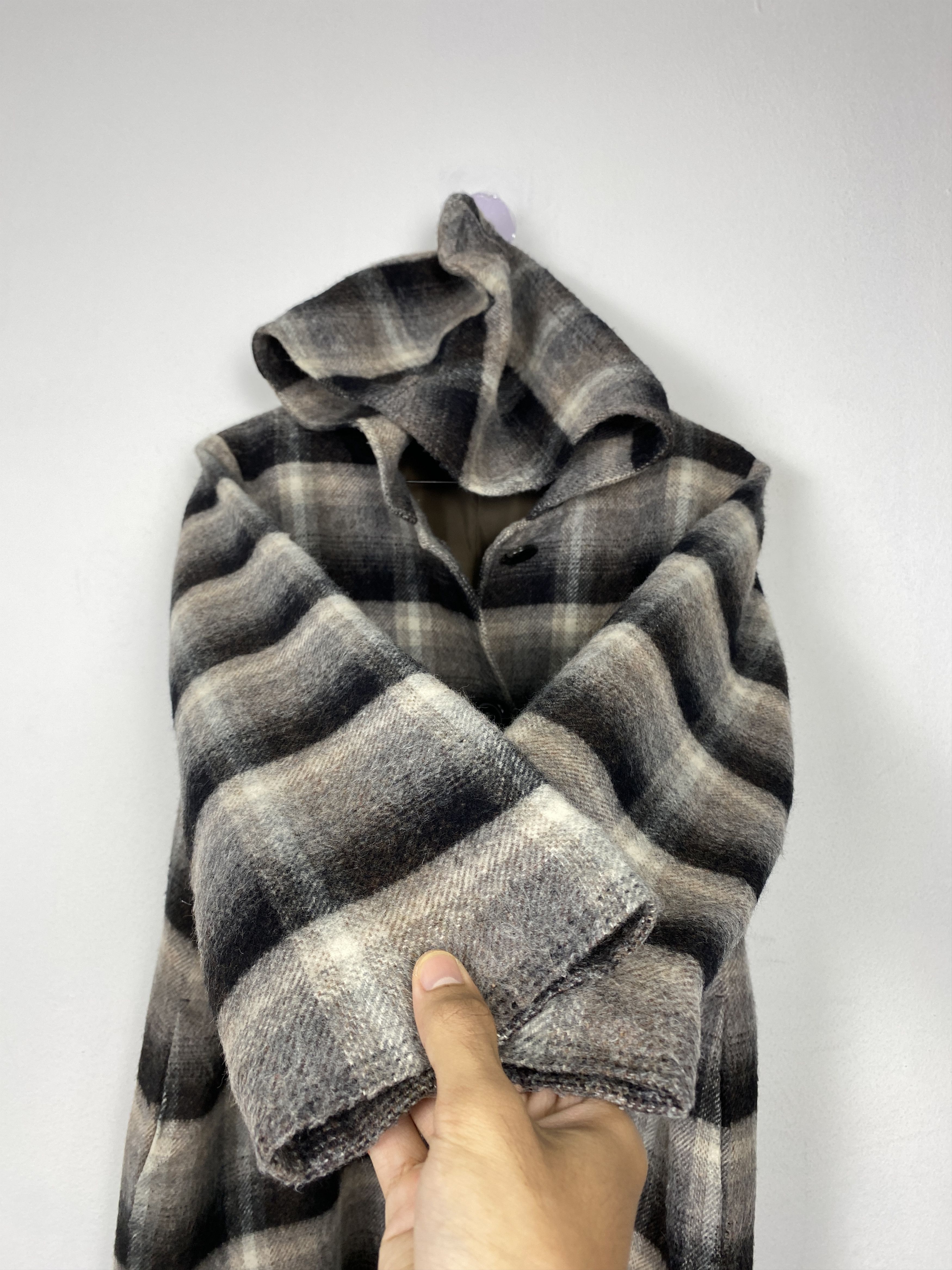 Longchamp Vintage LongChamp Hoodie Checkered Button Jacket J1593 Size S / US 4 / IT 40 - 7 Thumbnail