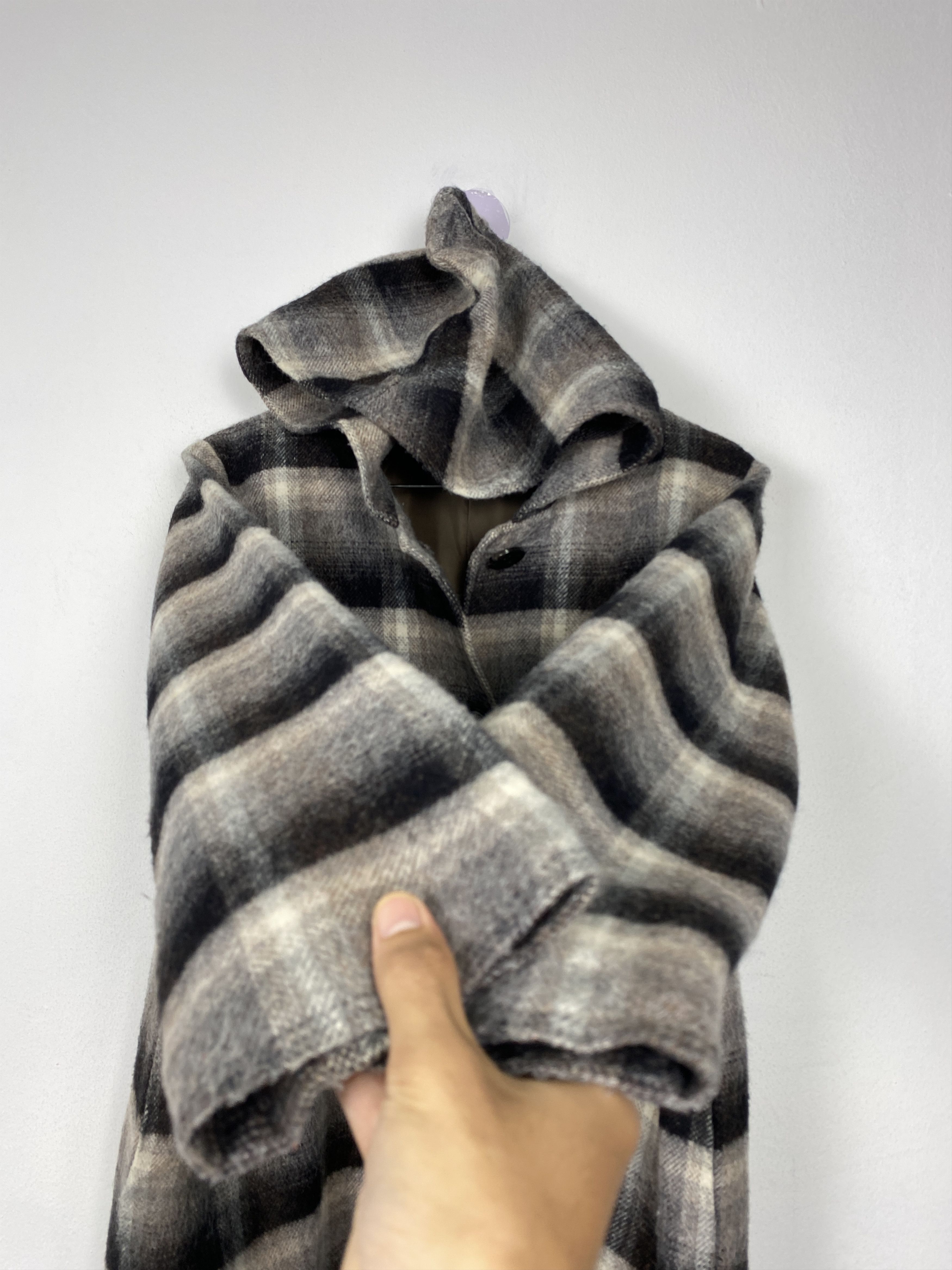 Longchamp Vintage LongChamp Hoodie Checkered Button Jacket J1593 Size S / US 4 / IT 40 - 6 Thumbnail