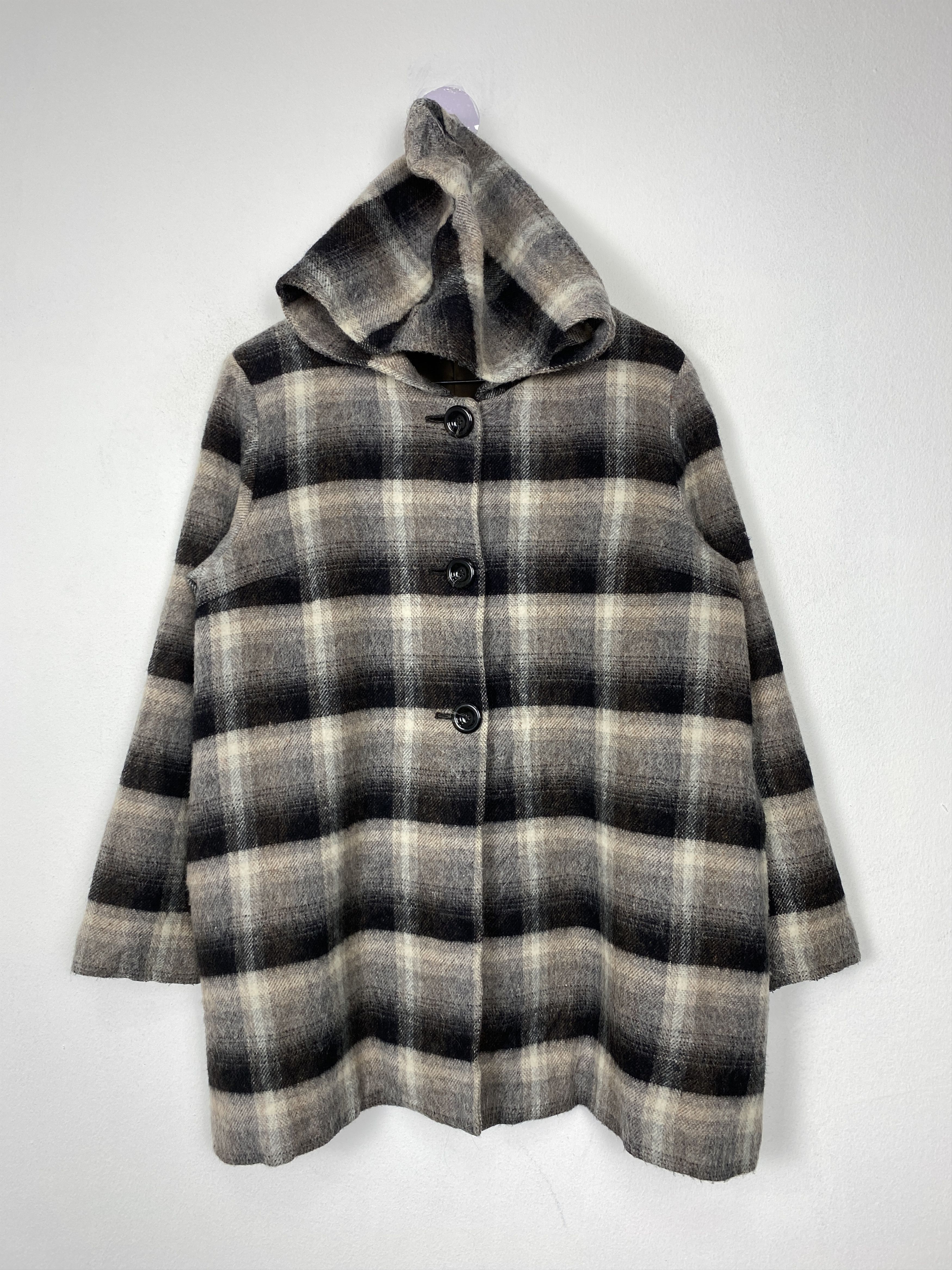 Longchamp Vintage LongChamp Hoodie Checkered Button Jacket J1593 Size S / US 4 / IT 40 - 1 Thumbnail