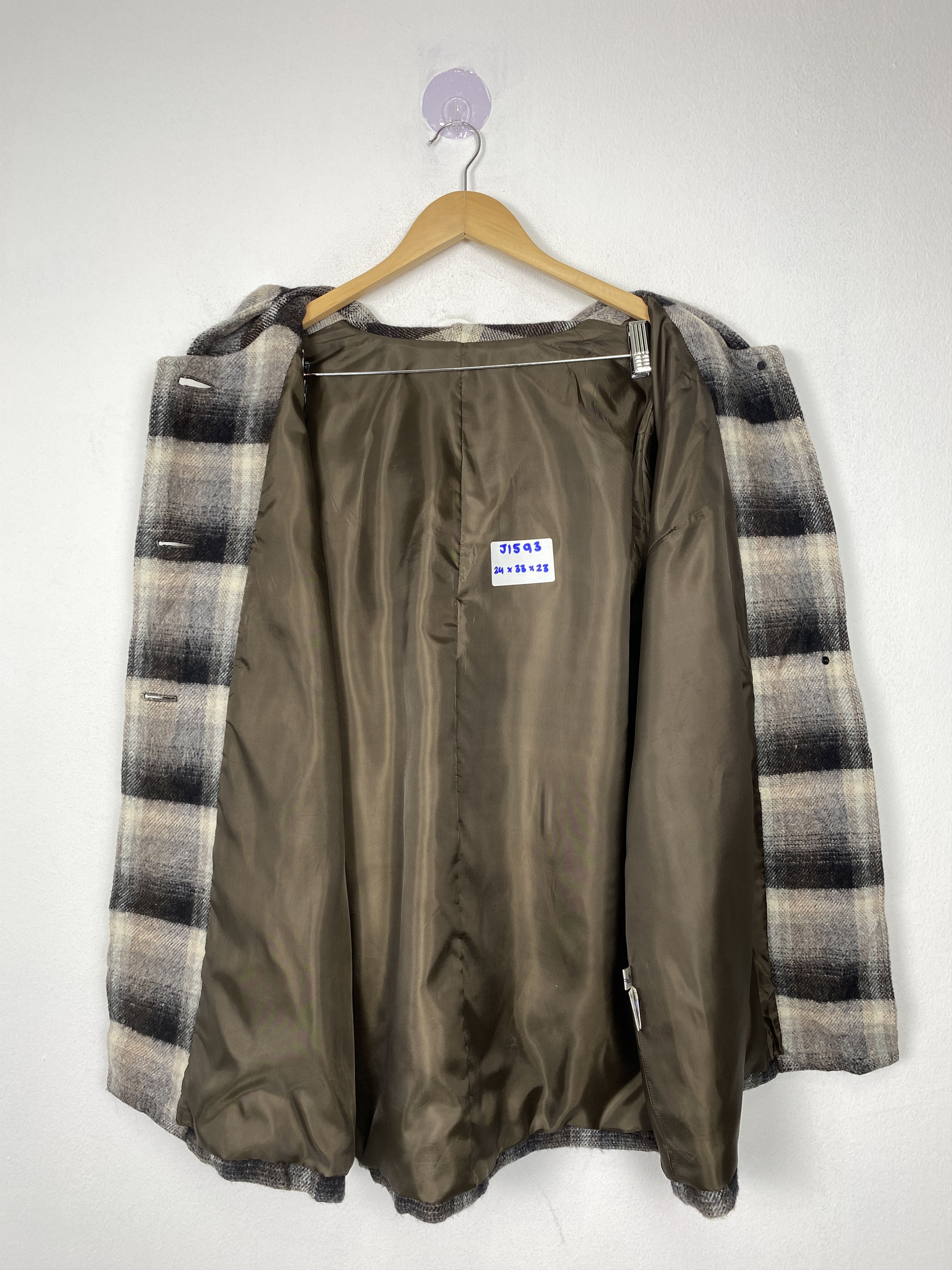 Longchamp Vintage LongChamp Hoodie Checkered Button Jacket J1593 Size S / US 4 / IT 40 - 9 Thumbnail