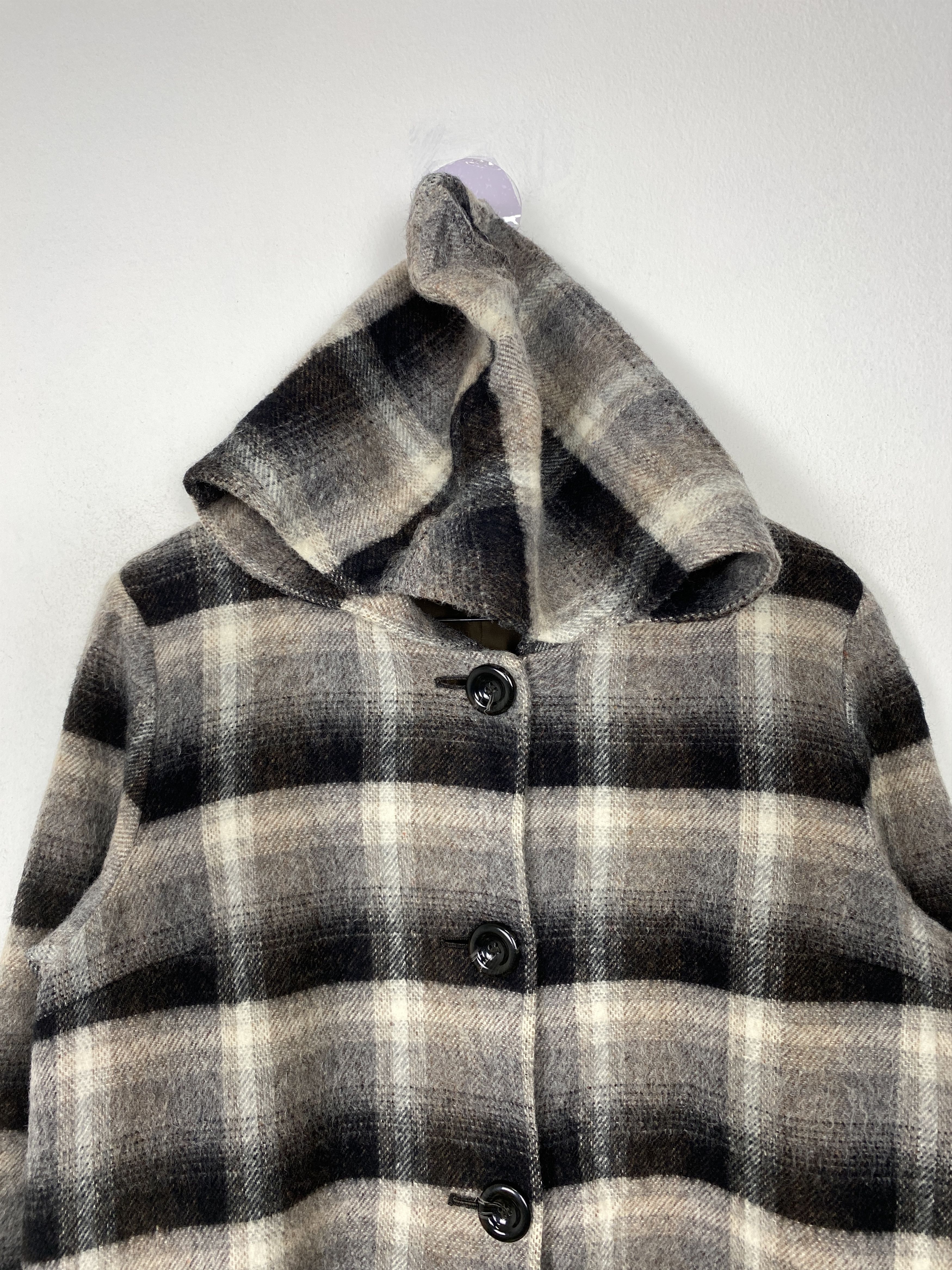 Longchamp Vintage LongChamp Hoodie Checkered Button Jacket J1593 Size S / US 4 / IT 40 - 2 Thumbnail