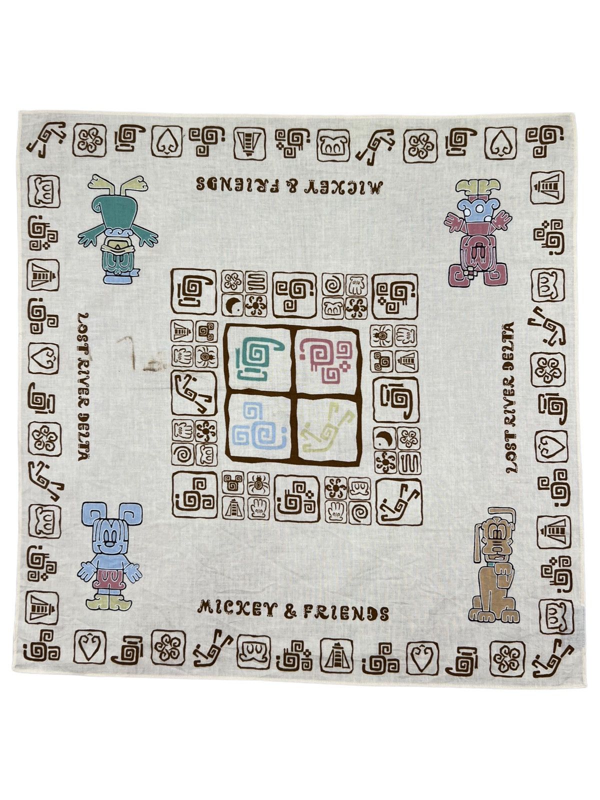 Disney Mickey Mouse Handkerchief Neckerchief Bandana Pocketsquare Size ONE SIZE - 1 Thumbnail