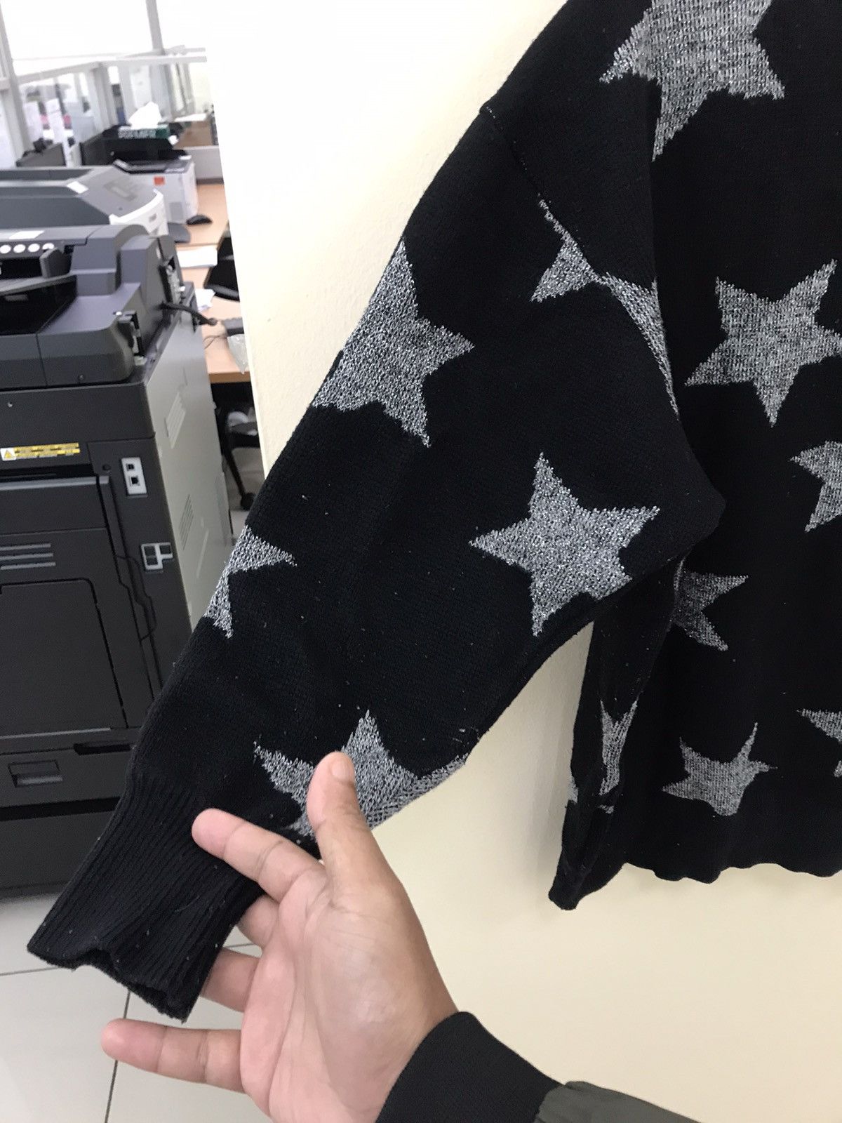 Vintage Patrizia Crazioli Italy Stars Designed Sweater Size M / US 6-8 / IT 42-44 - 6 Thumbnail