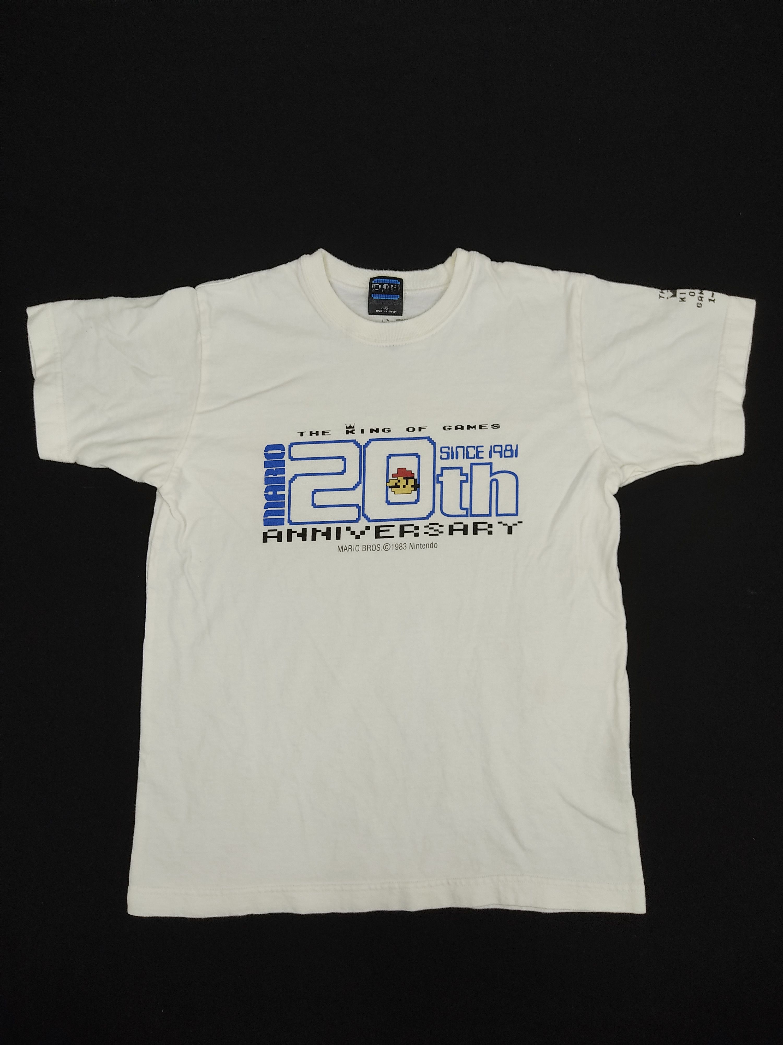 The Game Supermario Bros 20th Anniversary Nintendo Tee Made in Japan Size XS / US 0-2 / IT 36-38 - 1 Thumbnail