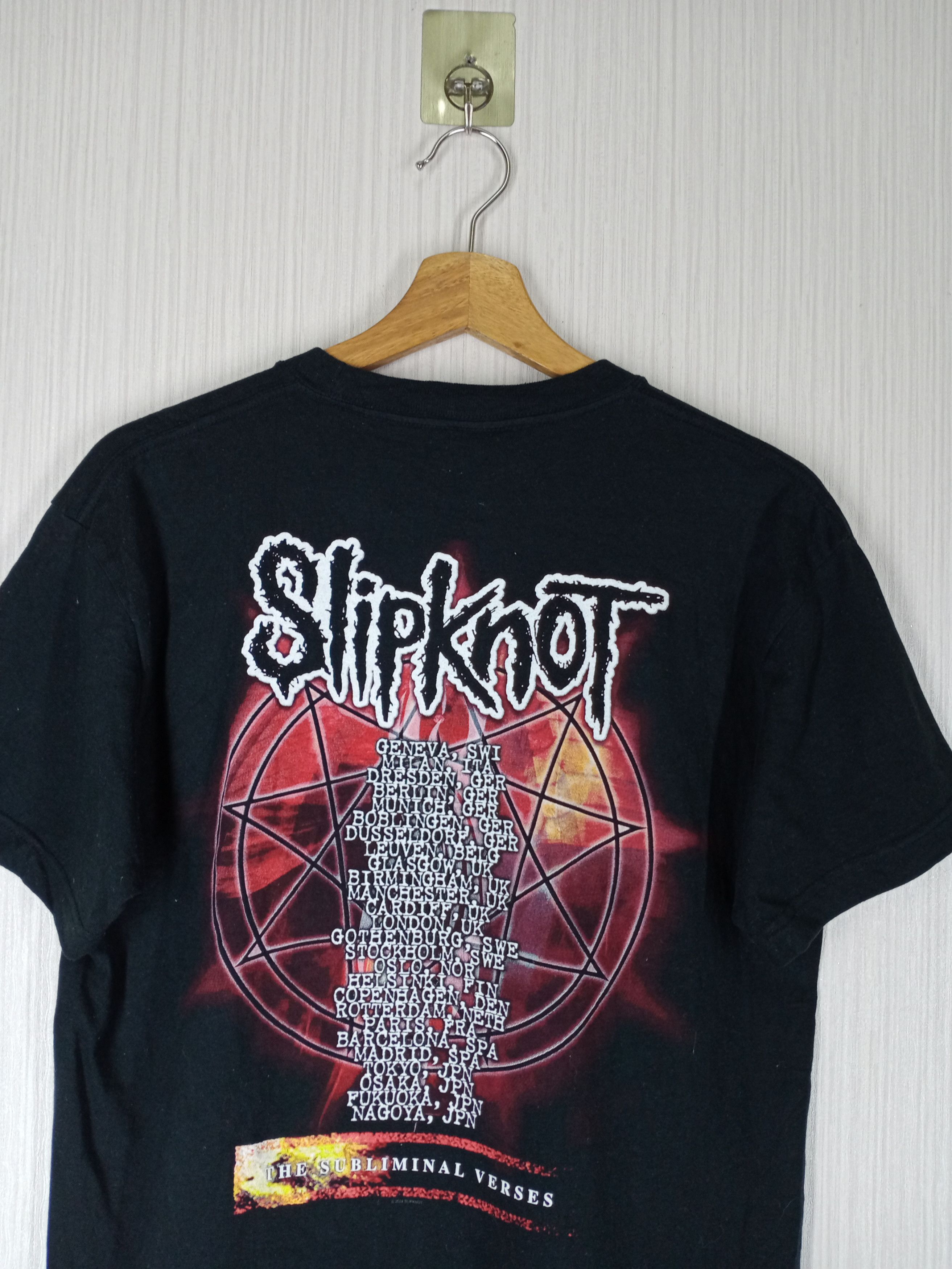 Band Tees Vintage Slipknot American Heavy Metal Band Tour Tshirt Size US M / EU 48-50 / 2 - 4 Thumbnail