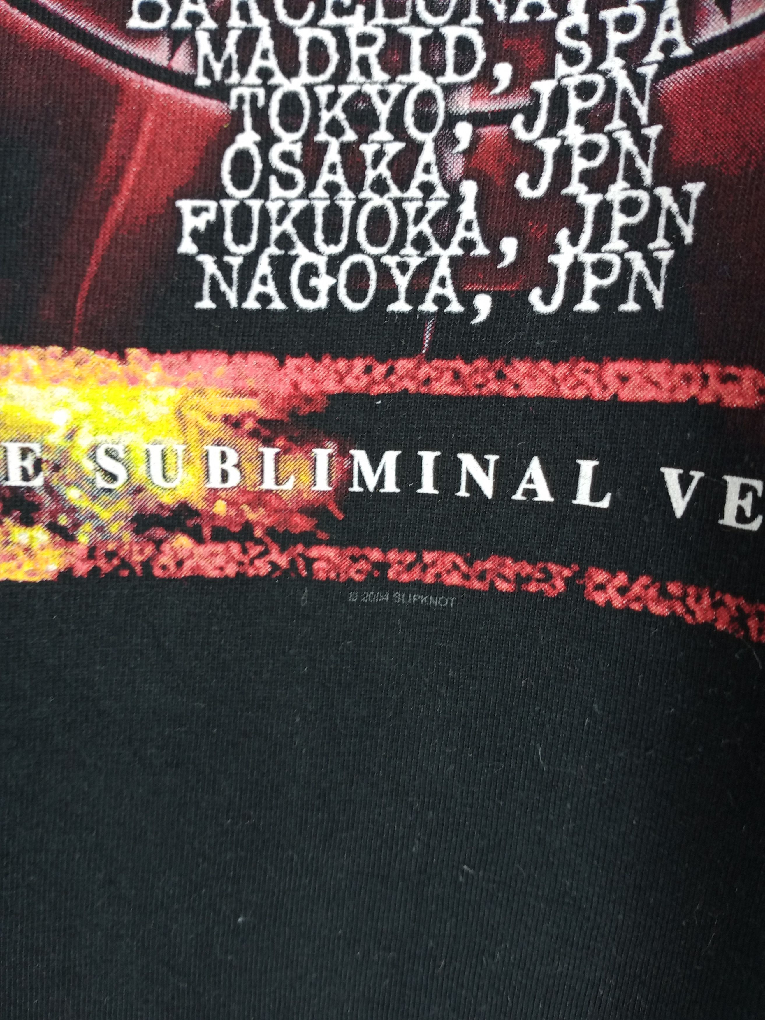 Band Tees Vintage Slipknot American Heavy Metal Band Tour Tshirt Size US M / EU 48-50 / 2 - 5 Thumbnail