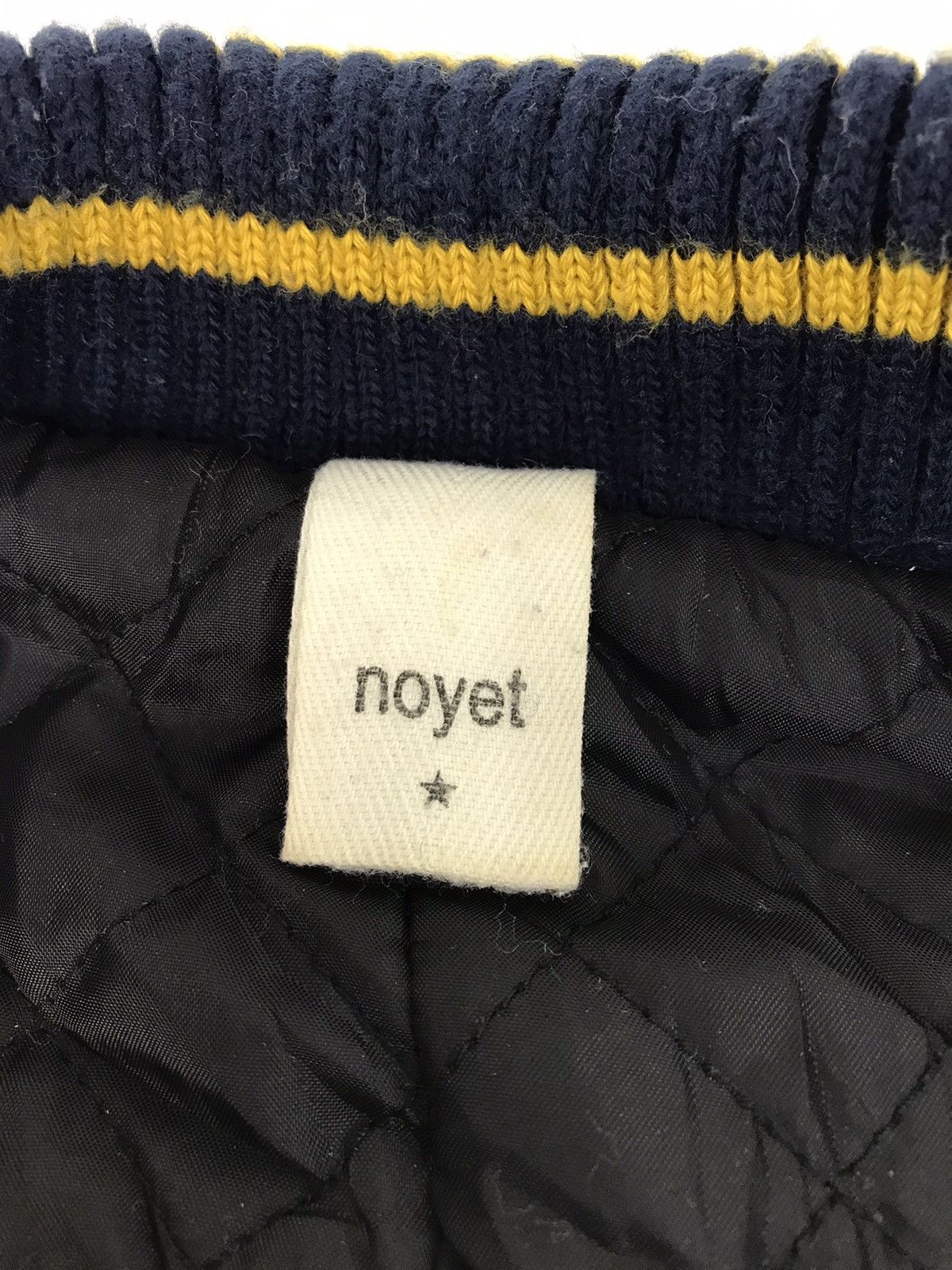 Leather Varsity Jacket Noyet Wool Cow Leather Sleeve Quilted Size US M / EU 48-50 / 2 - 4 Thumbnail
