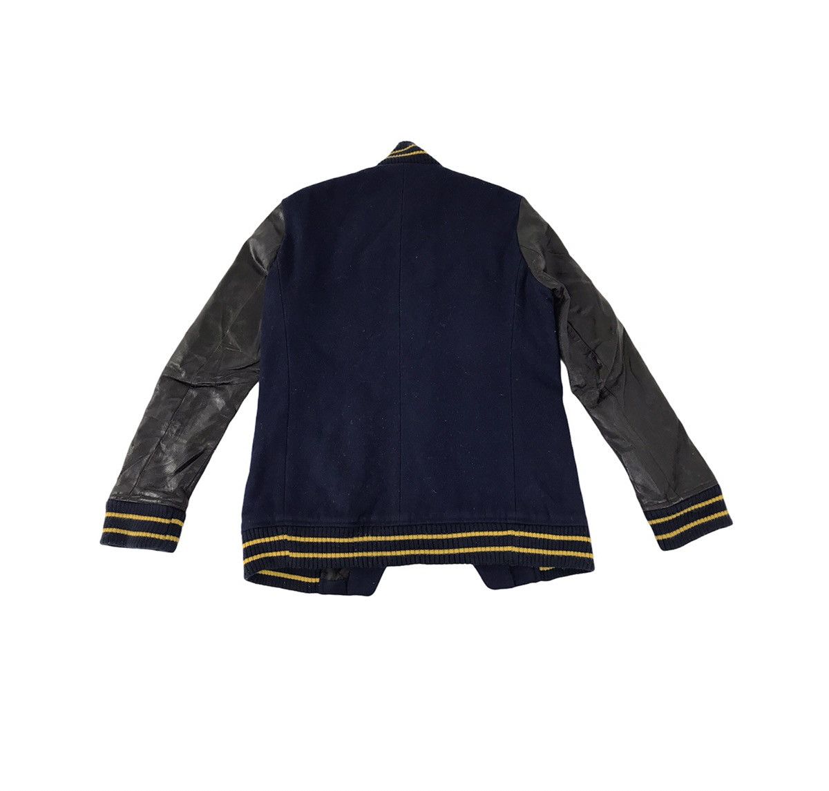 Leather Varsity Jacket Noyet Wool Cow Leather Sleeve Quilted Size US M / EU 48-50 / 2 - 7 Thumbnail