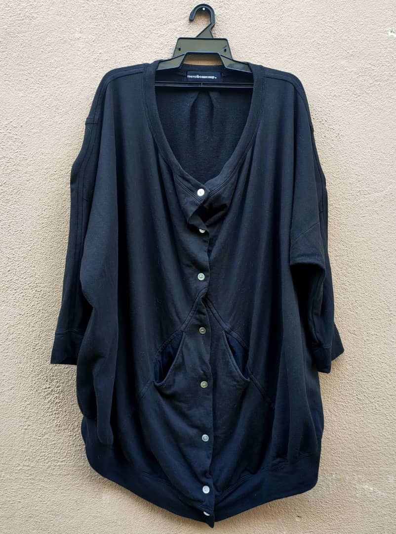 Issey Miyake Oversize Wingsuit High Low Cardigan Size L / US 10 / IT 46 - 2 Thumbnail