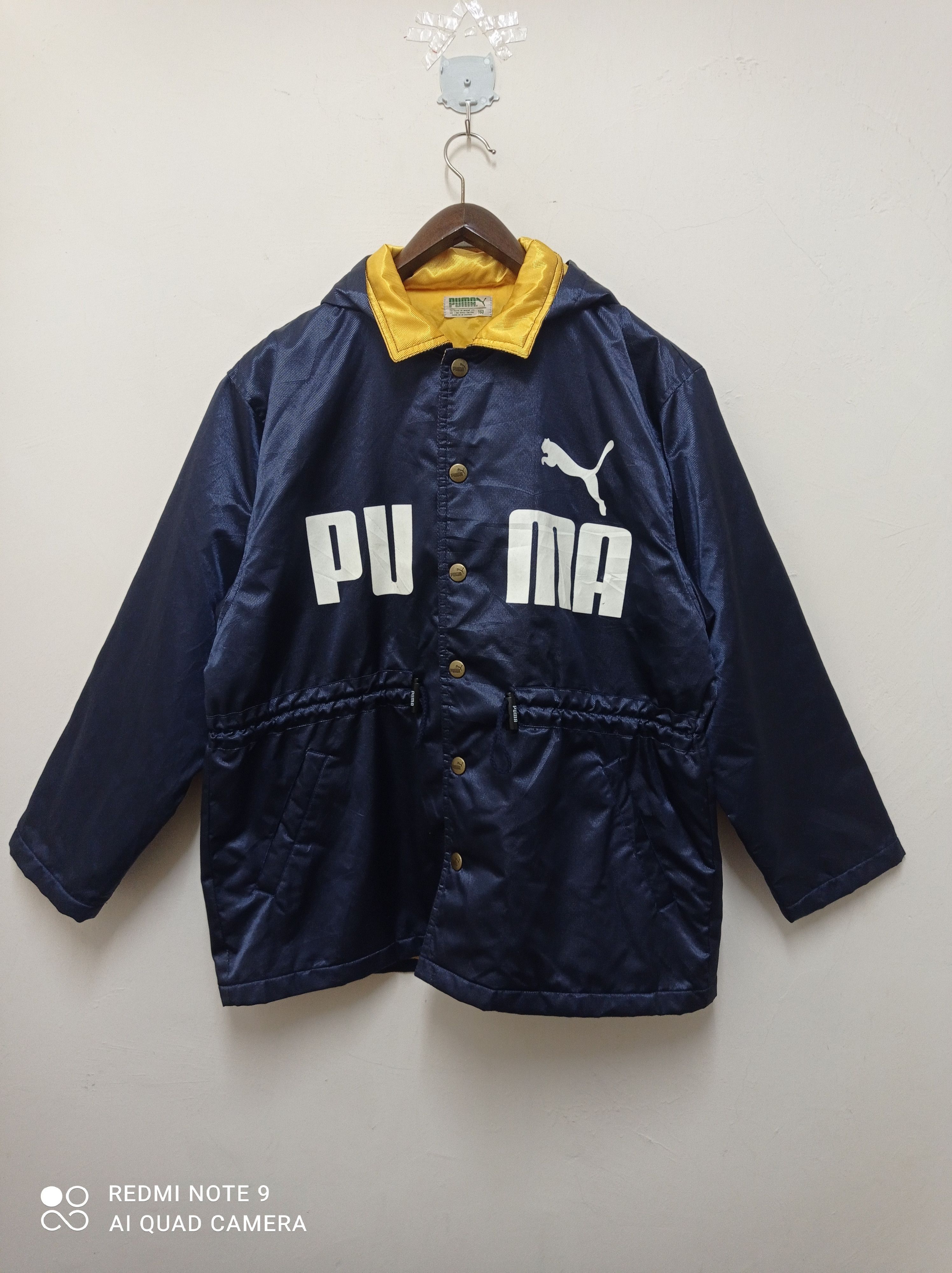 Puma × Vintage 💥 Vintage Puma Hooded windbreaker Rain jacket size XL💥 Size US XL / EU 56 / 4 - 2 Thumbnail