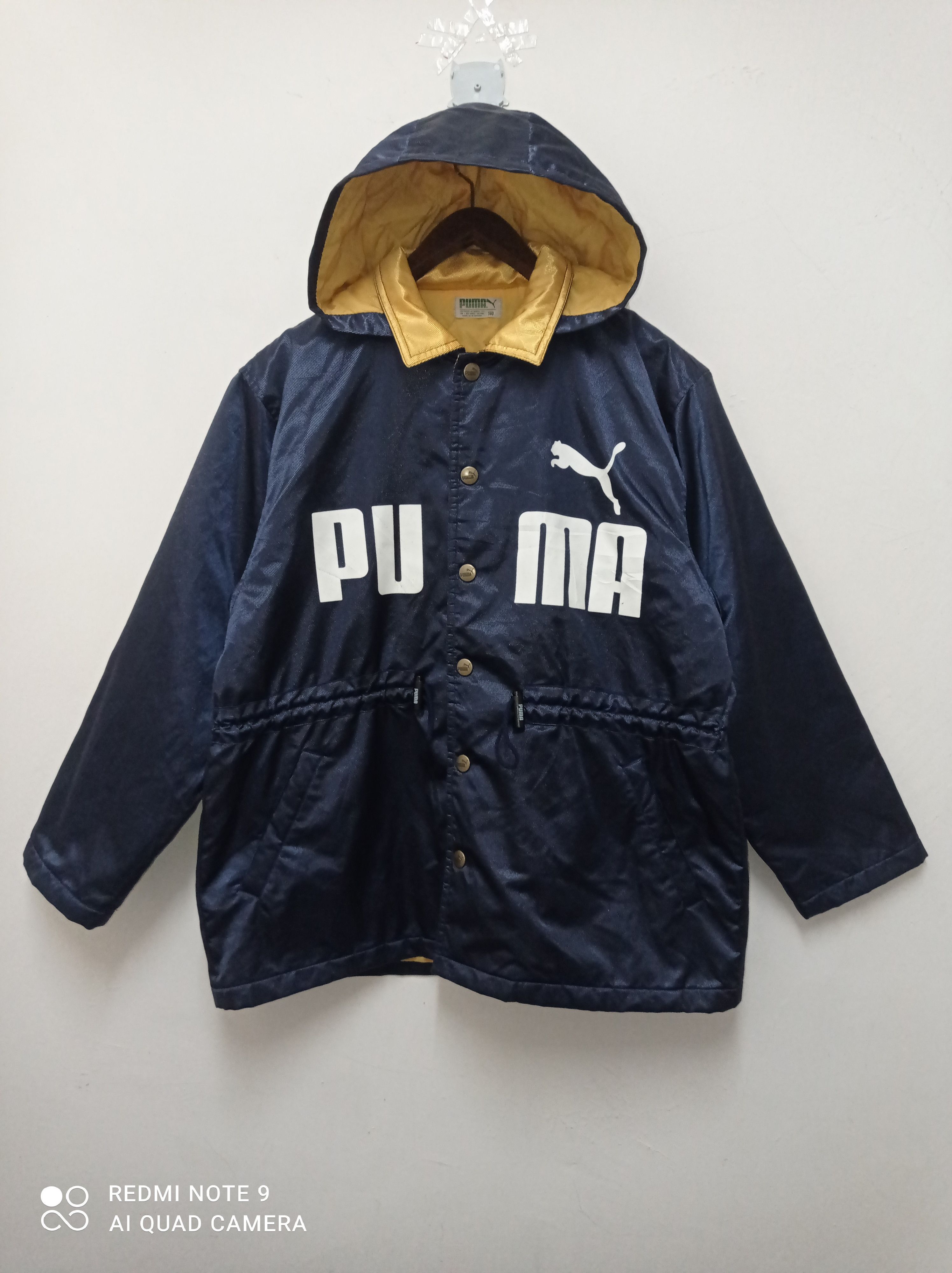 Puma × Vintage 💥 Vintage Puma Hooded windbreaker Rain jacket size XL💥 Size US XL / EU 56 / 4 - 1 Thumbnail